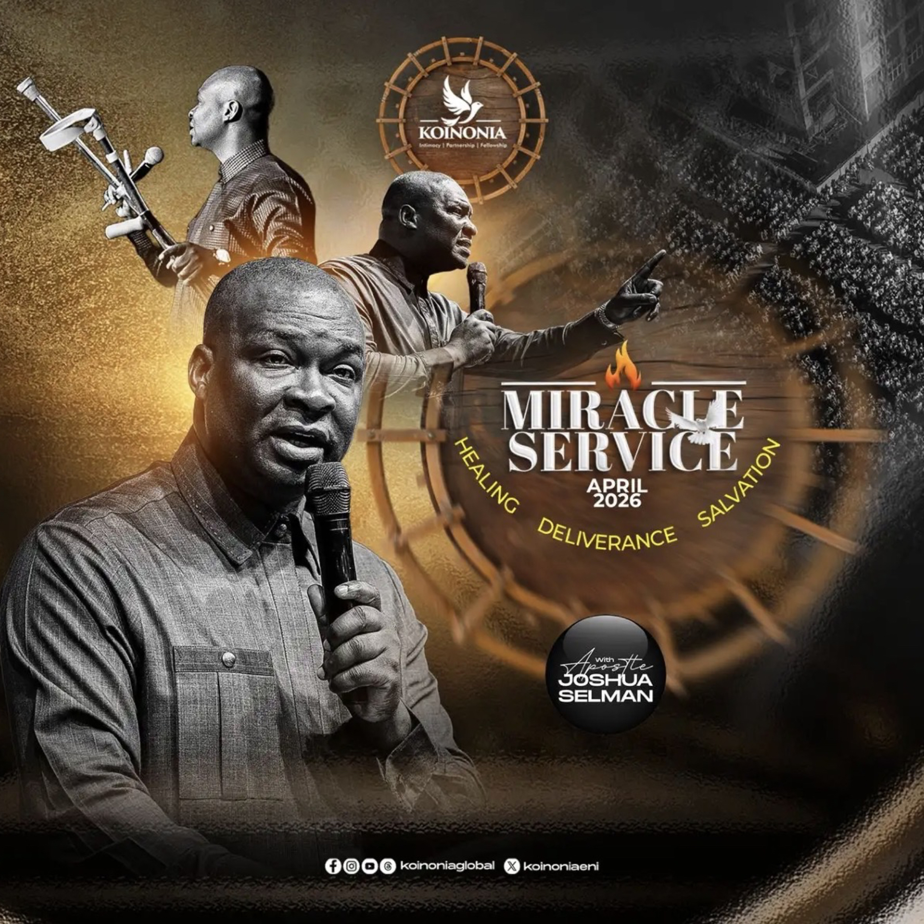 Koinonia Global messages with Apostle Joshua Selman
