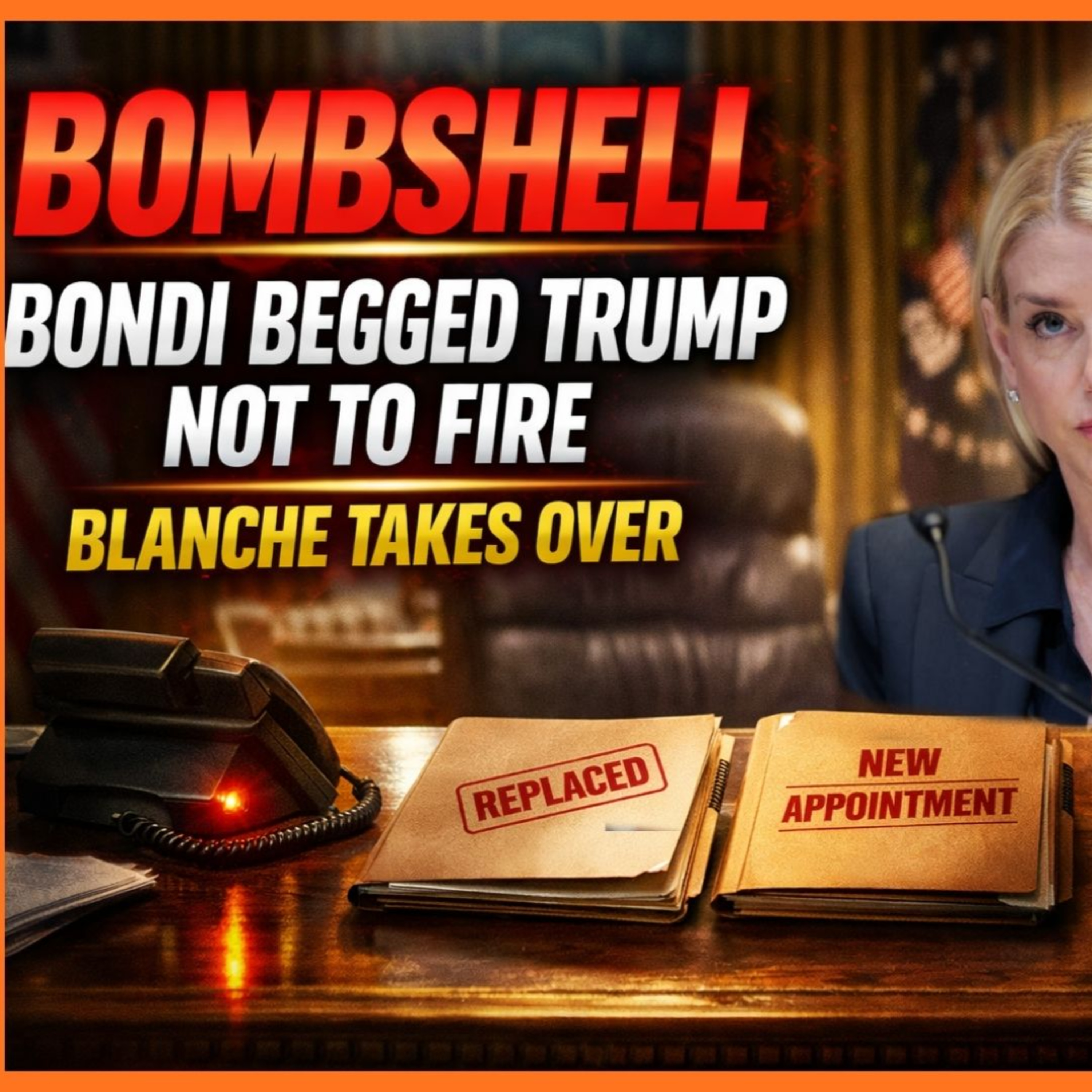 BOMBSHELL: Bondi BEGGED Trump Not To FIRE Her episode artwork