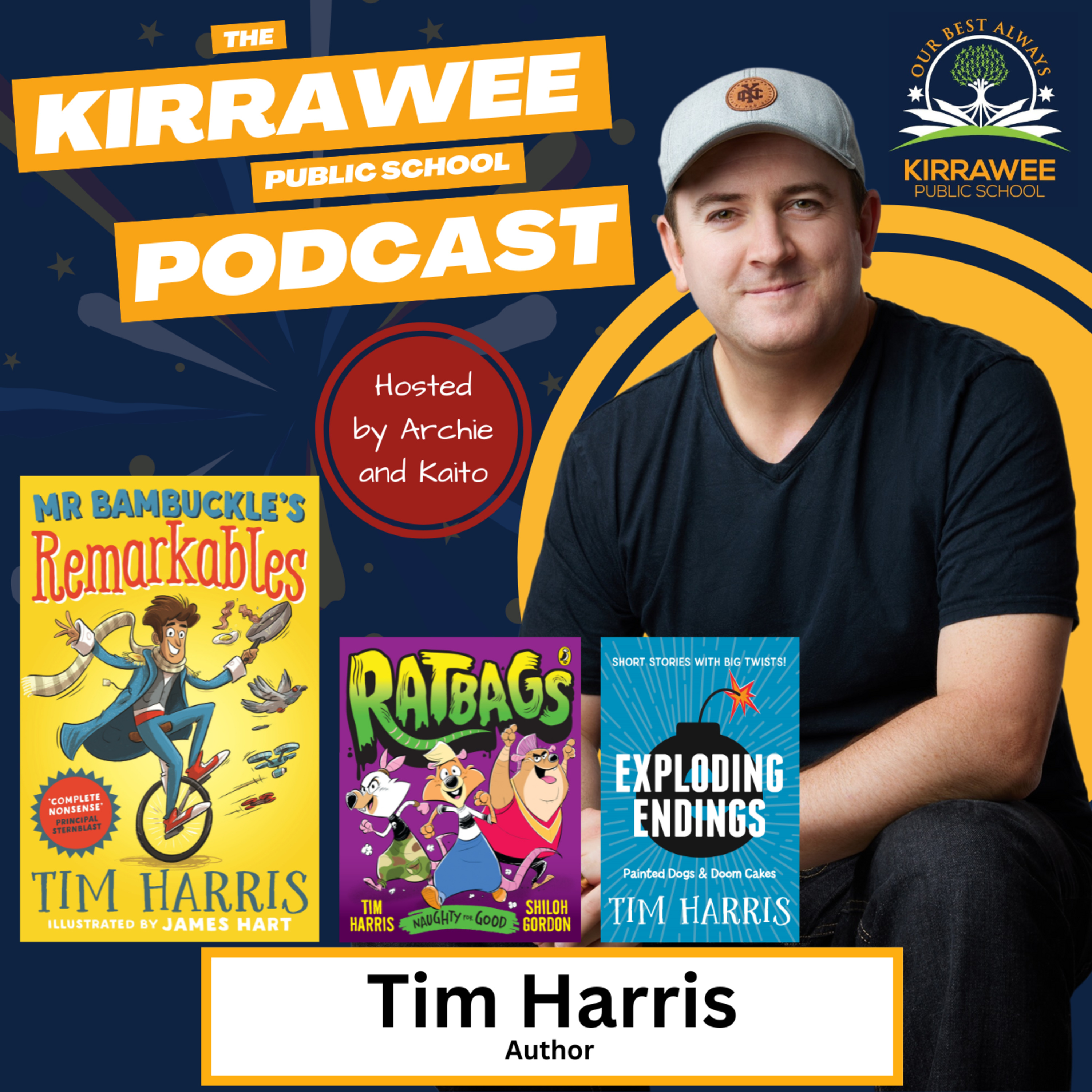 Author, Tim Harris on People Watching, Illustrators and Room Service episode artwork