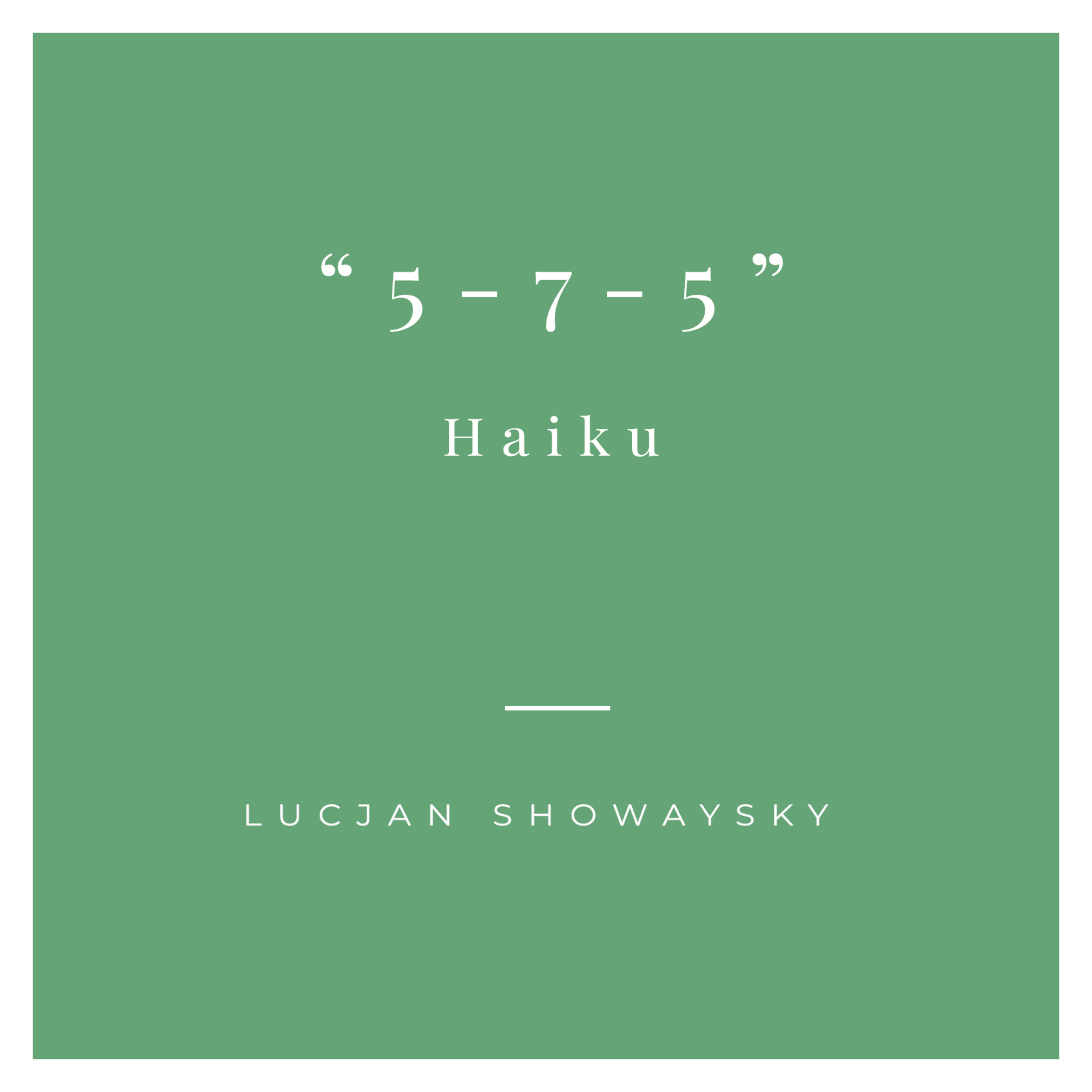 Klasyczne haiku 5-7-5 episode artwork