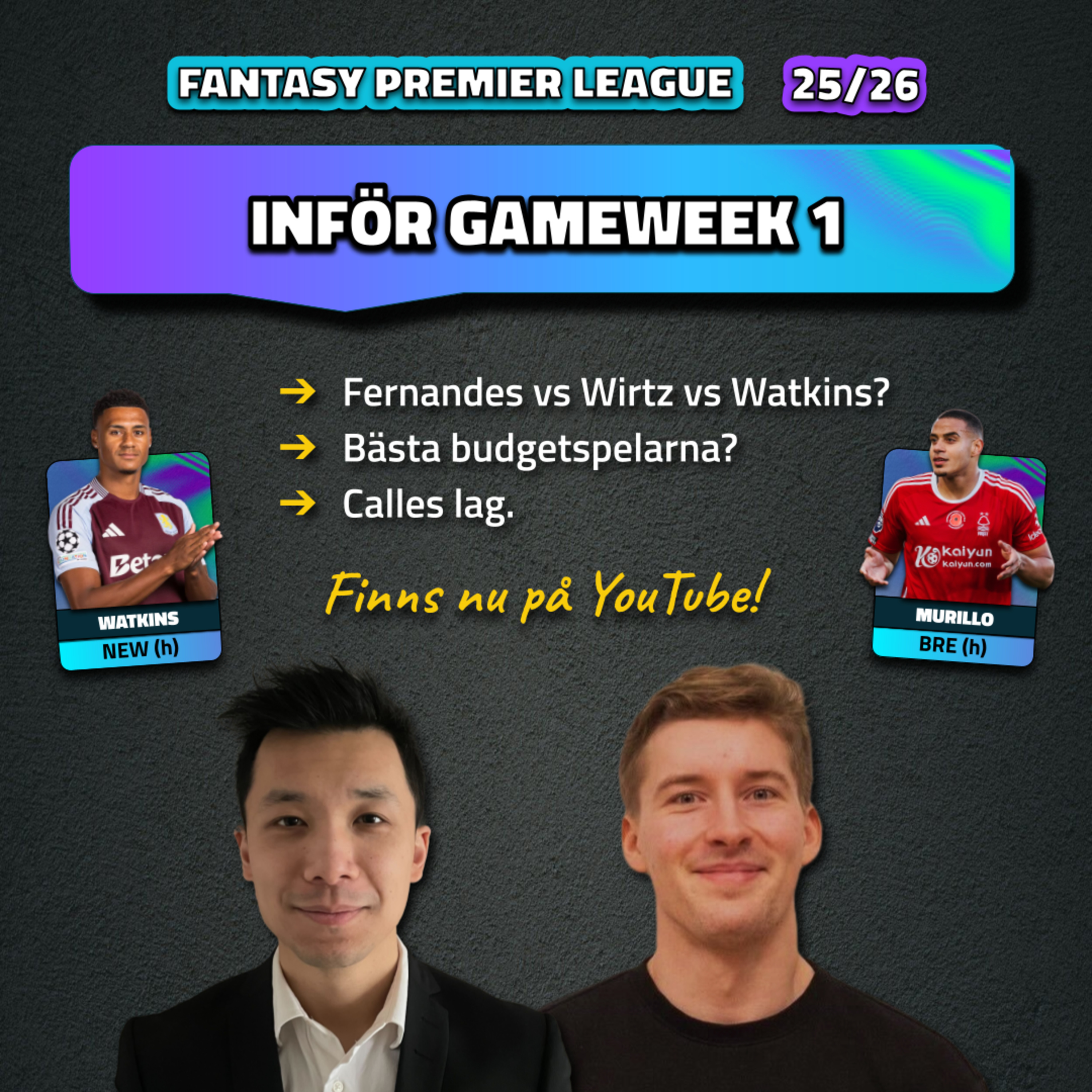 8. Inför Gameweek 1 | Allt inför deadline | Fantasy Premier League 25/26 episode artwork