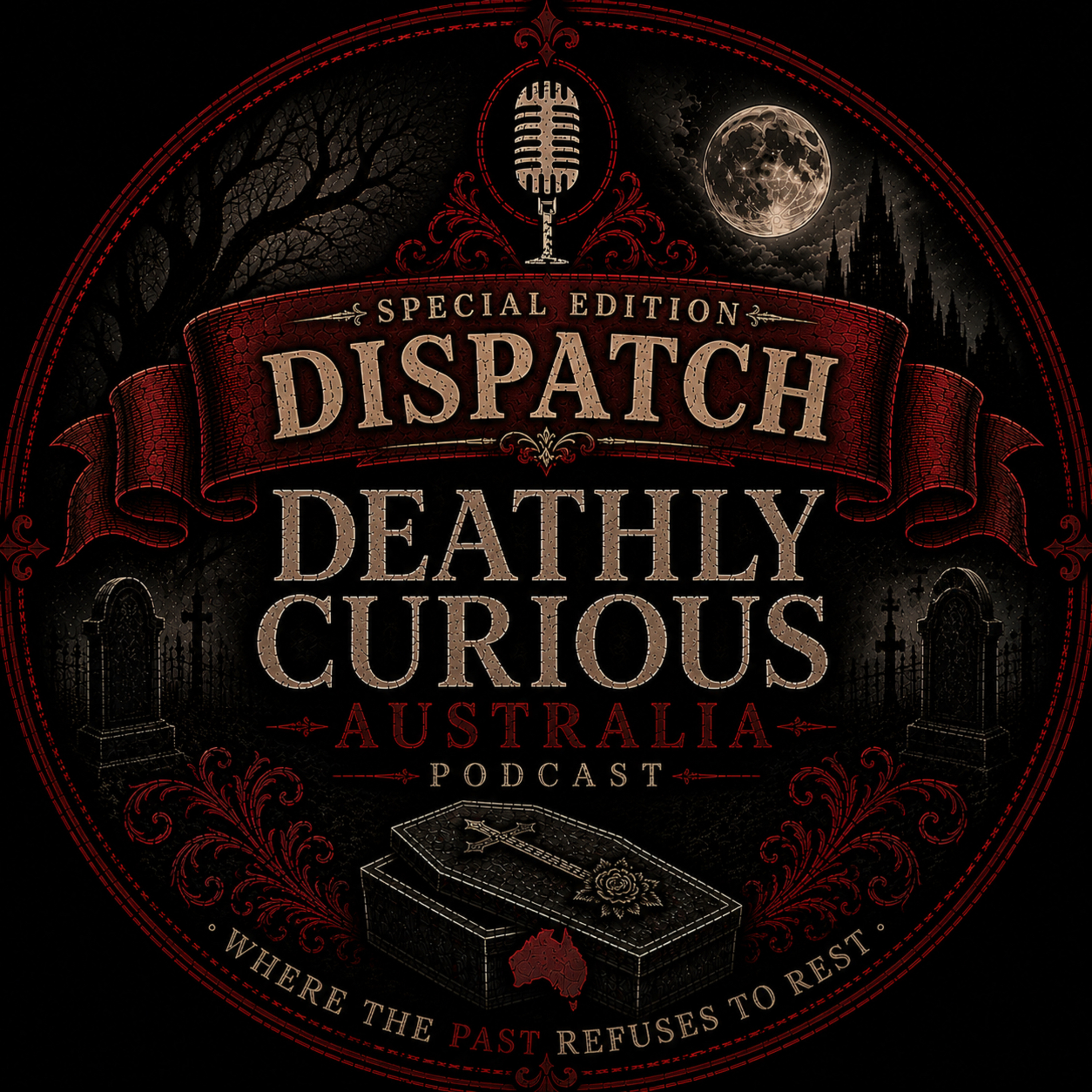 THE DEATHLY CURIOUS DISPATCH: Stories That Refuse to Stay Buried – Conjuring, Monte Cristo & Ethics episode artwork