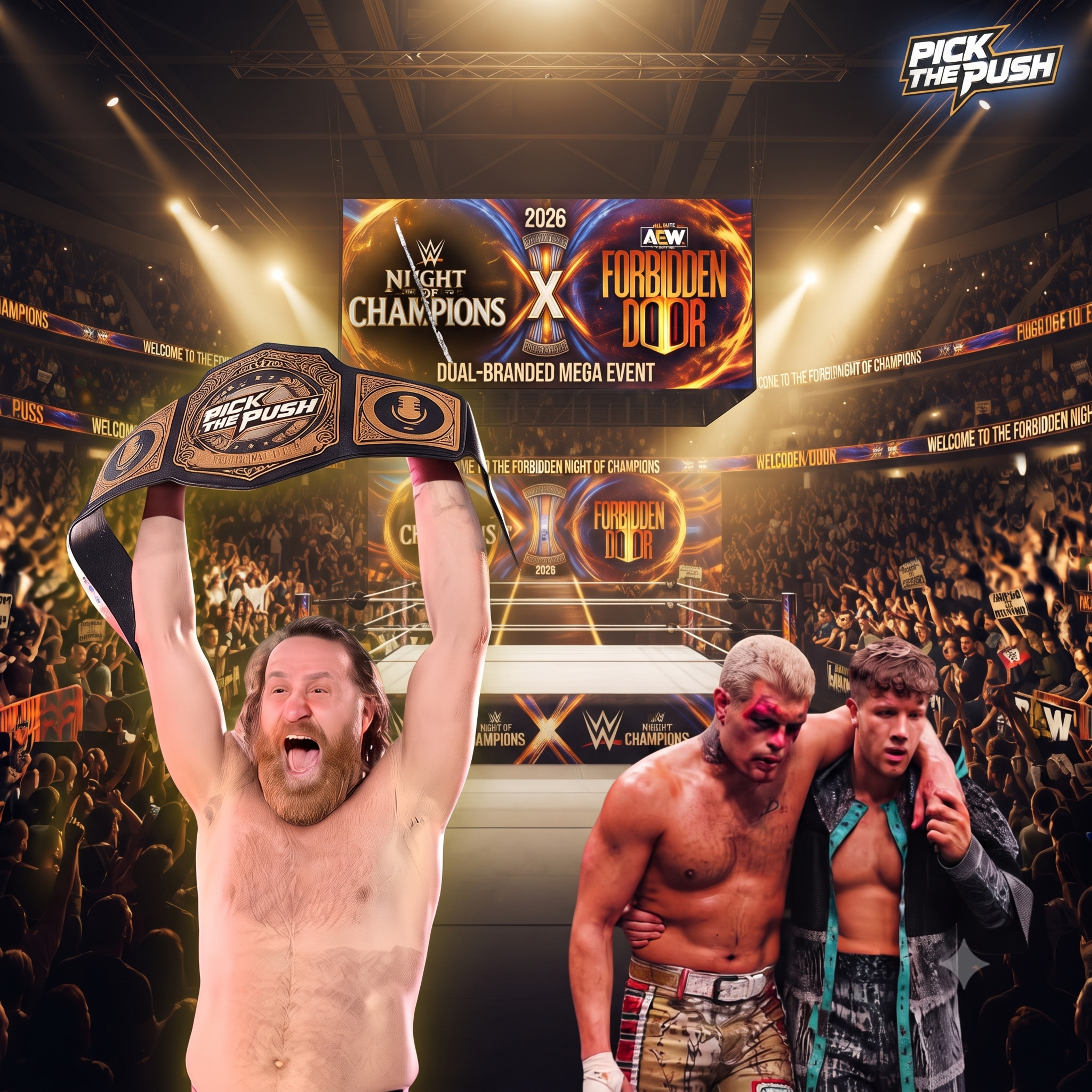New Champion Crowned. | WWE + AEW Forbidden Door of Champions Results episode artwork