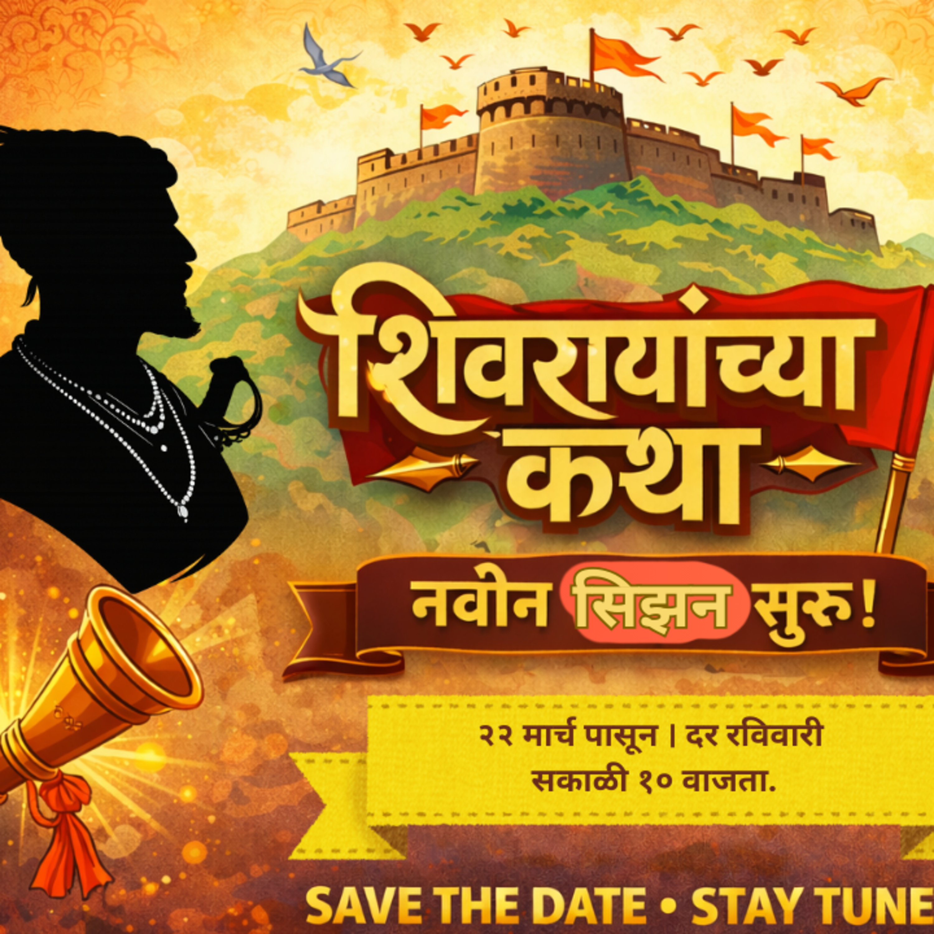 छत्रपती शिवाजी महाराजांच्या गोष्टी | Season 05 | २२ मार्चपासून रविवारी सकाळी १० वाजता | शिवगर्जना
