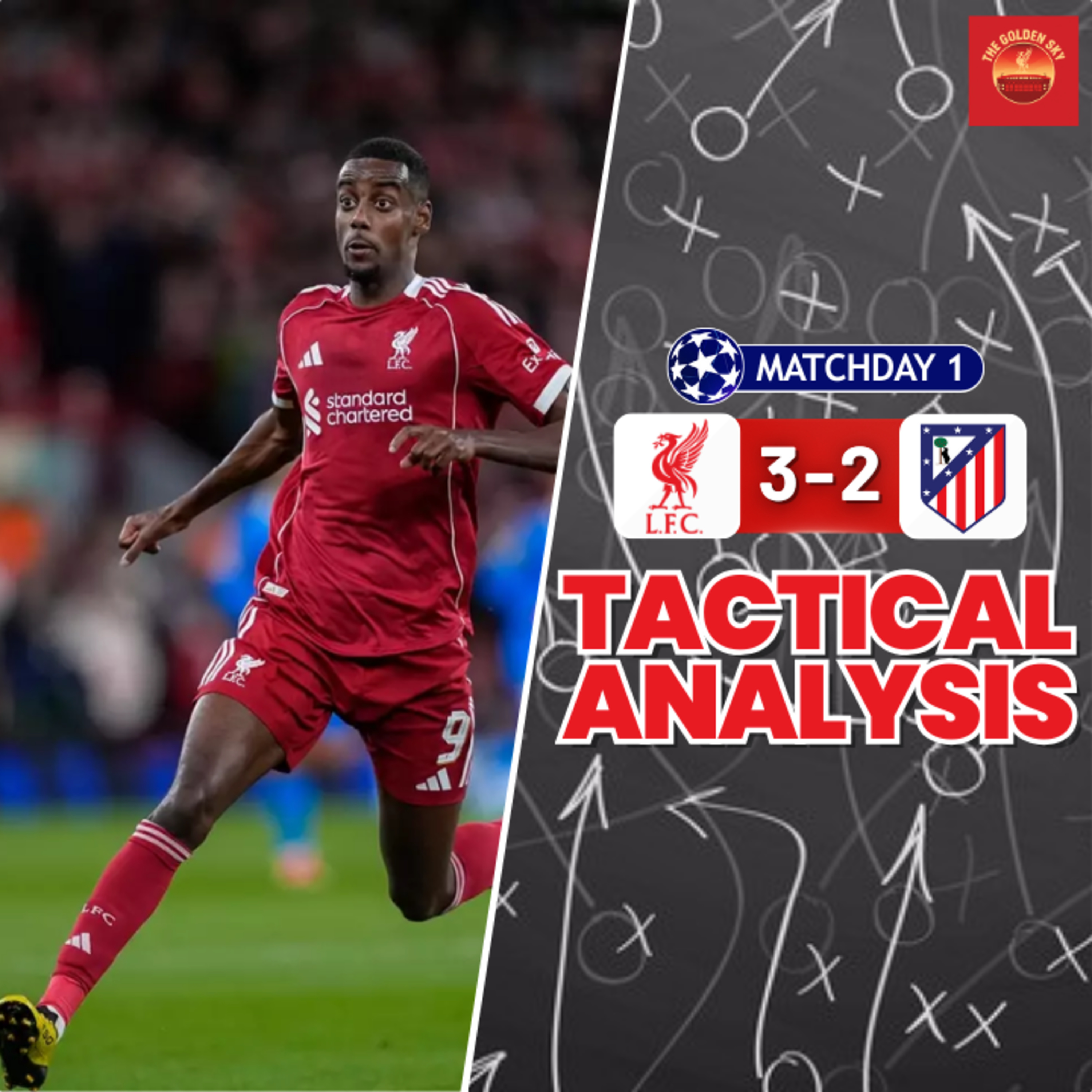Liverpool 3 - 2 Atletico Madrid - Tactical Analysis, Breakdown & More | The Golden Sky episode artwork