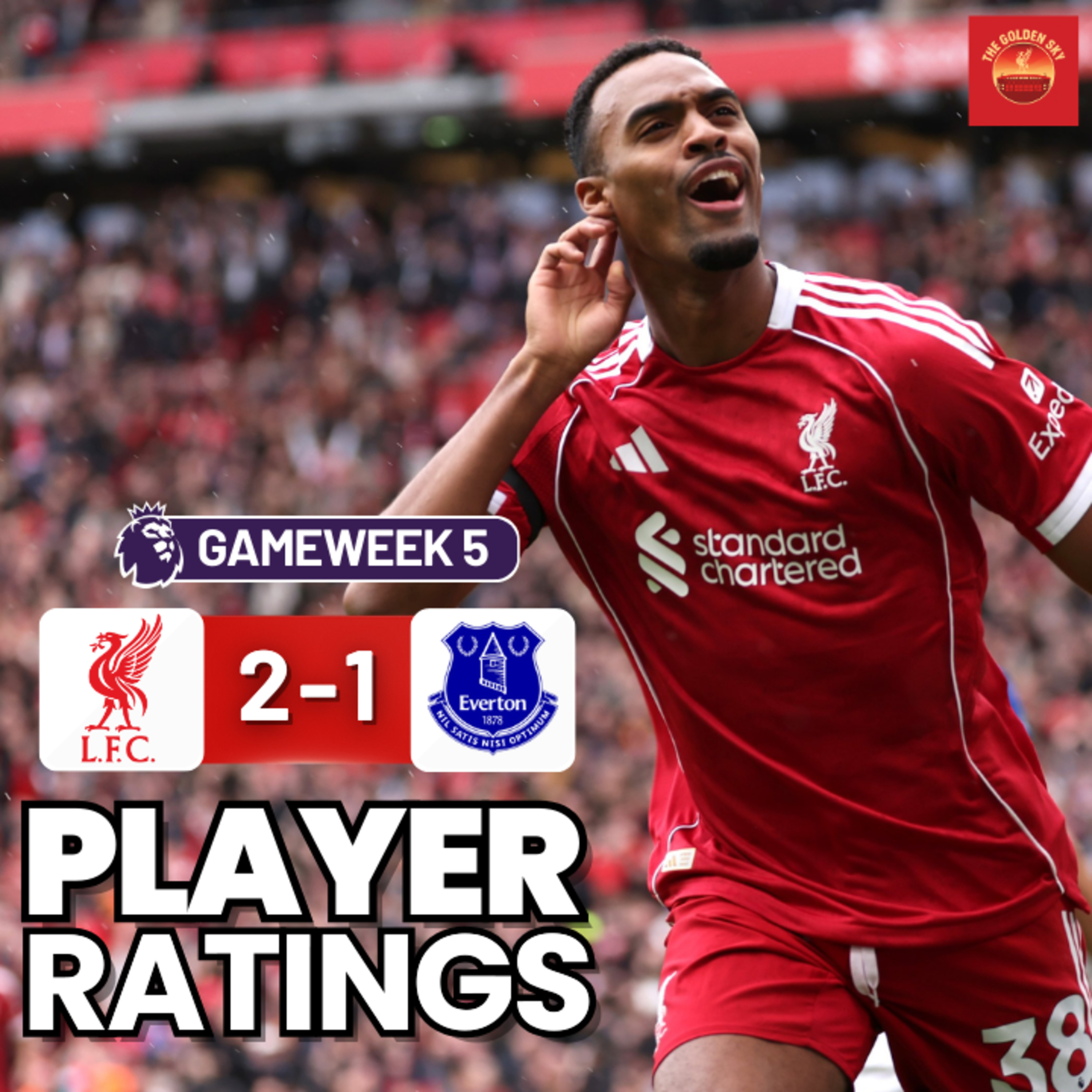 Liverpool 2 - 1 Everton - Player Ratings | The Golden Sky episode artwork