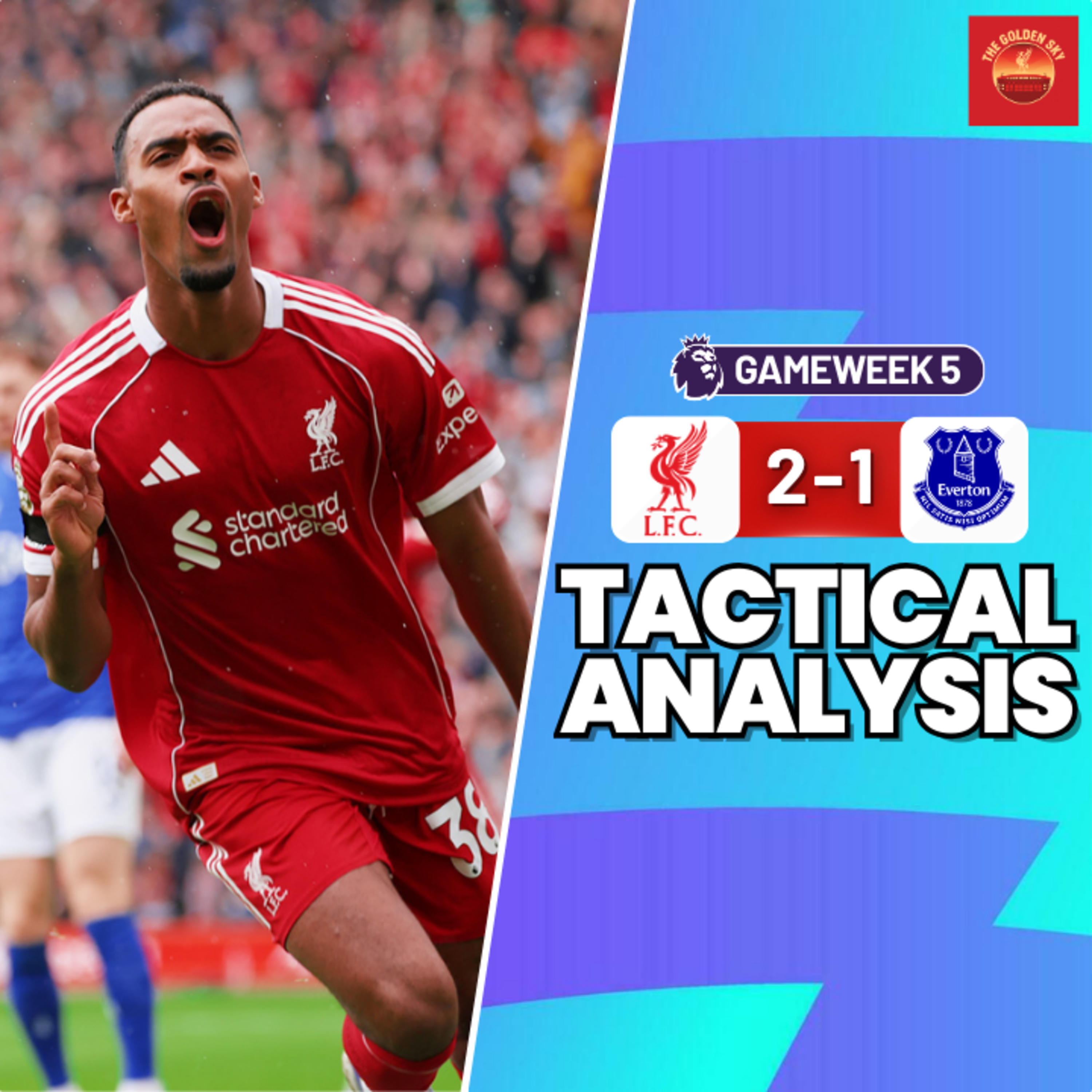 Liverpool 2 - 1 Everton - Tactical Analysis & Thoughts on Arsenal vs City | The Golden SKy episode artwork