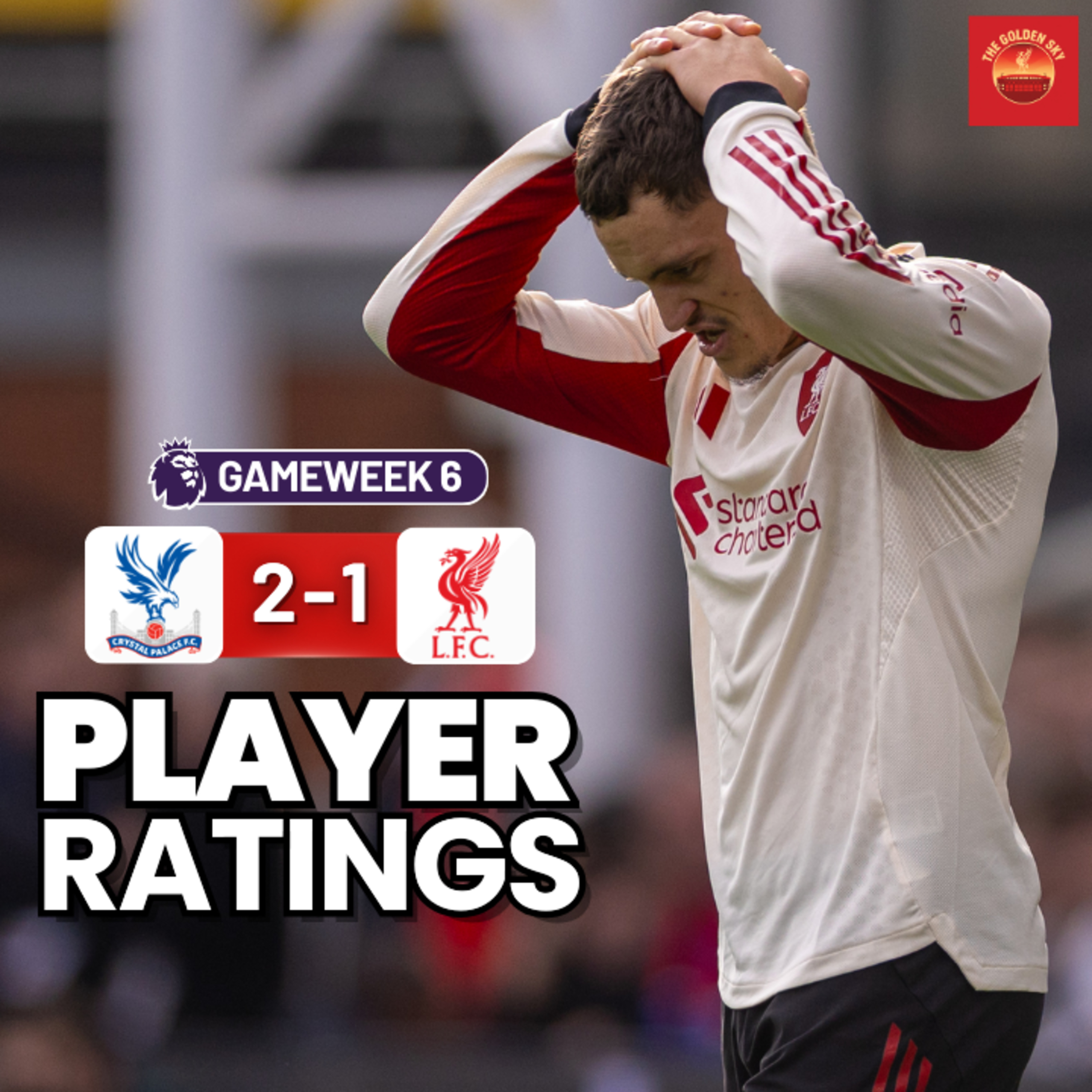 Crystal Palace 2 - 1 Liverpool - Player Ratings | The Golden Sky episode artwork