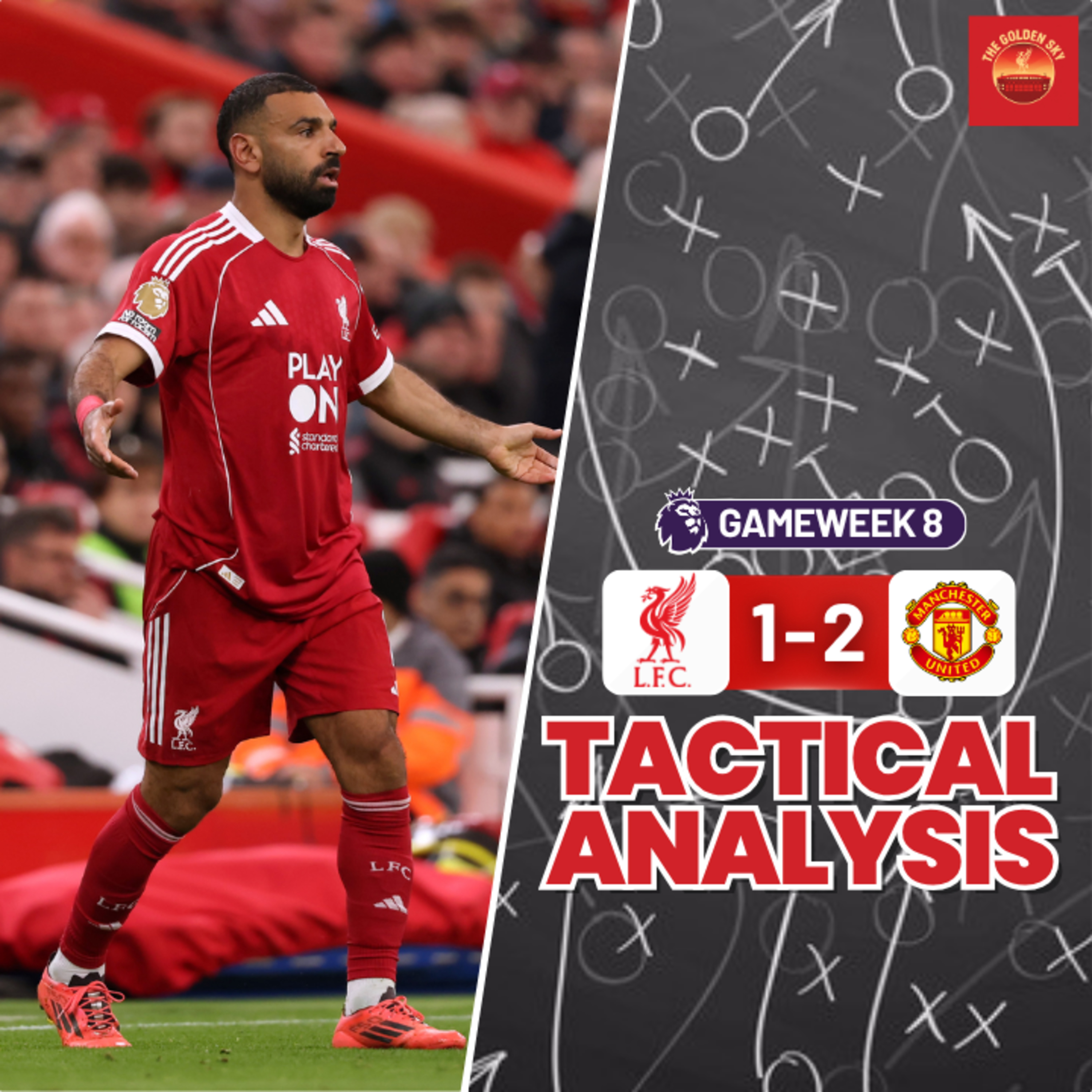 Disasterclass! Liverpool 1 - 2 Man United Tactical Analysis, Breakdown & Comparison | The Golden Sky episode artwork