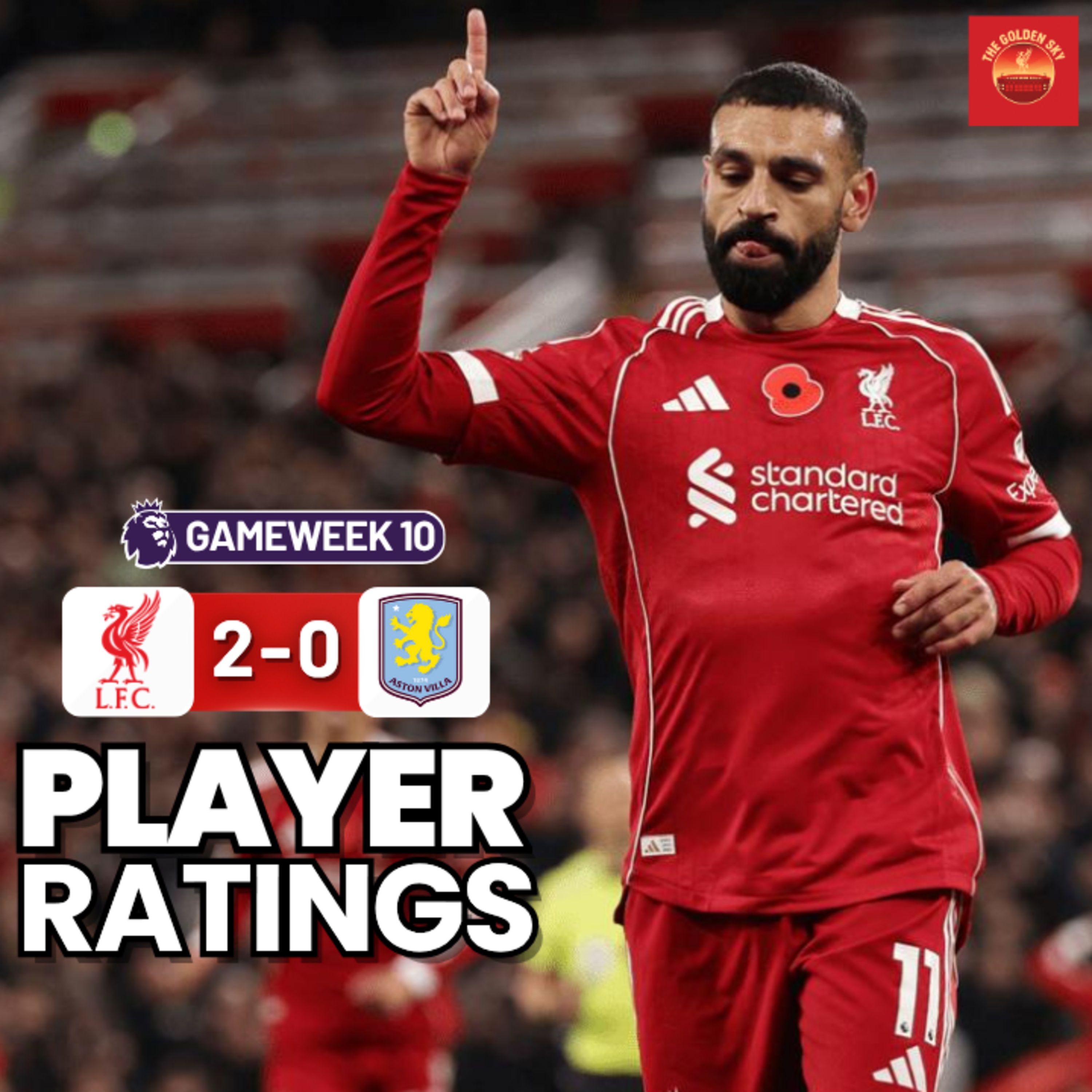 Liverpool 2 - 0 Aston Villa - Player Ratings | The Golden Sky episode artwork