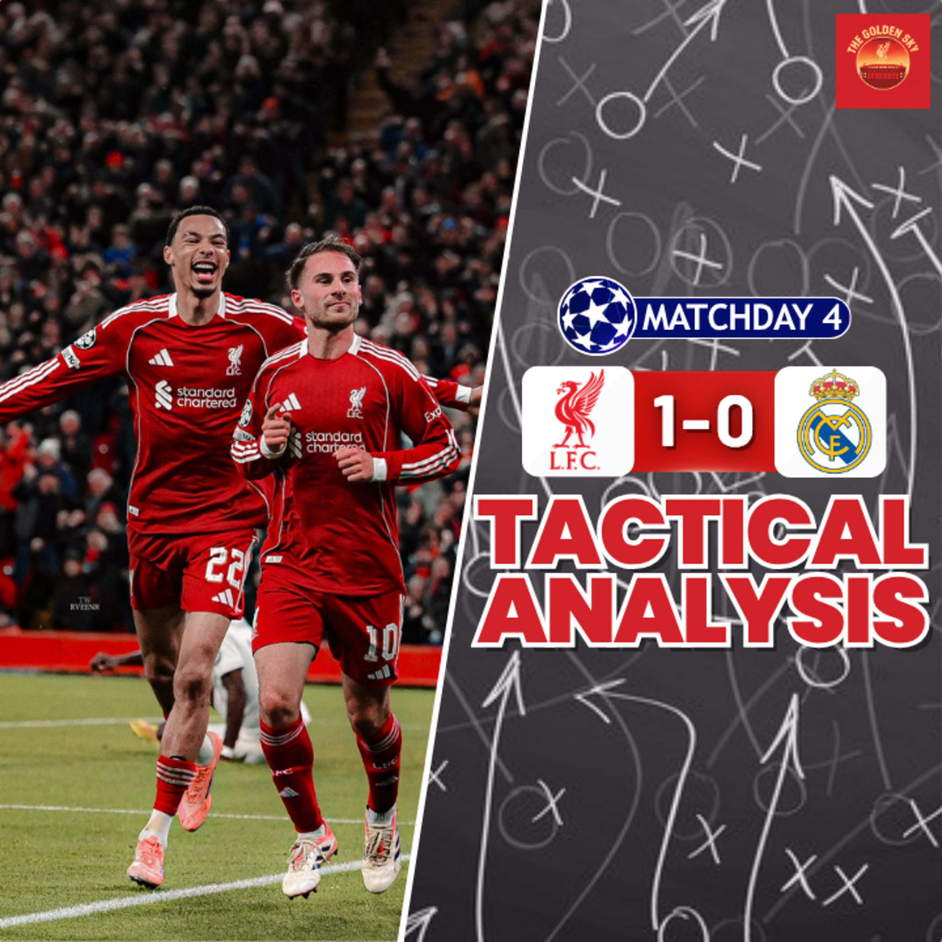 Liverpool 1 - 0 Real Madrid - Tactical Analysis & Breakdown | The Golden Sky episode artwork