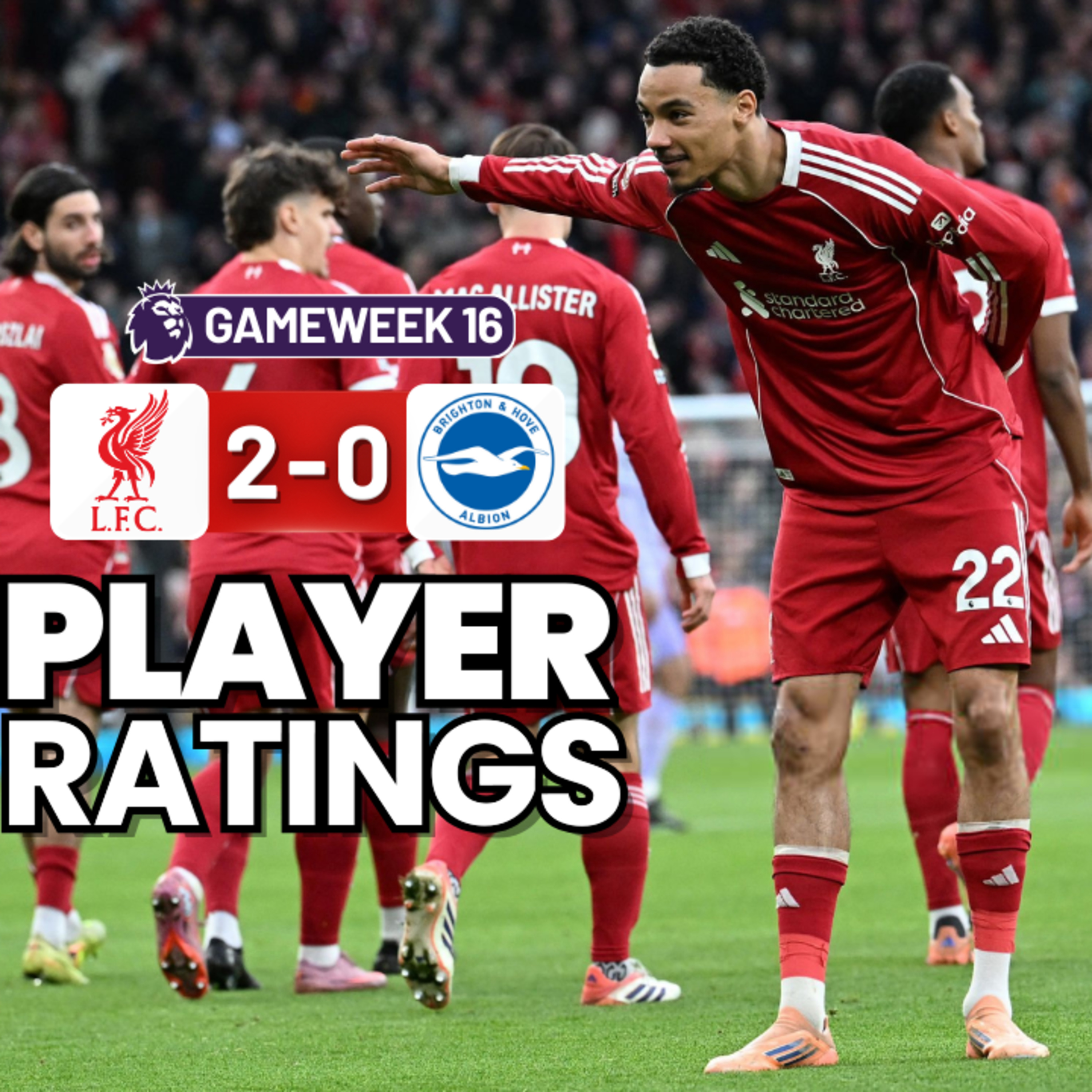 Liverpool 2 - 0 Brighton - Player Ratings | The Golden Sky episode artwork