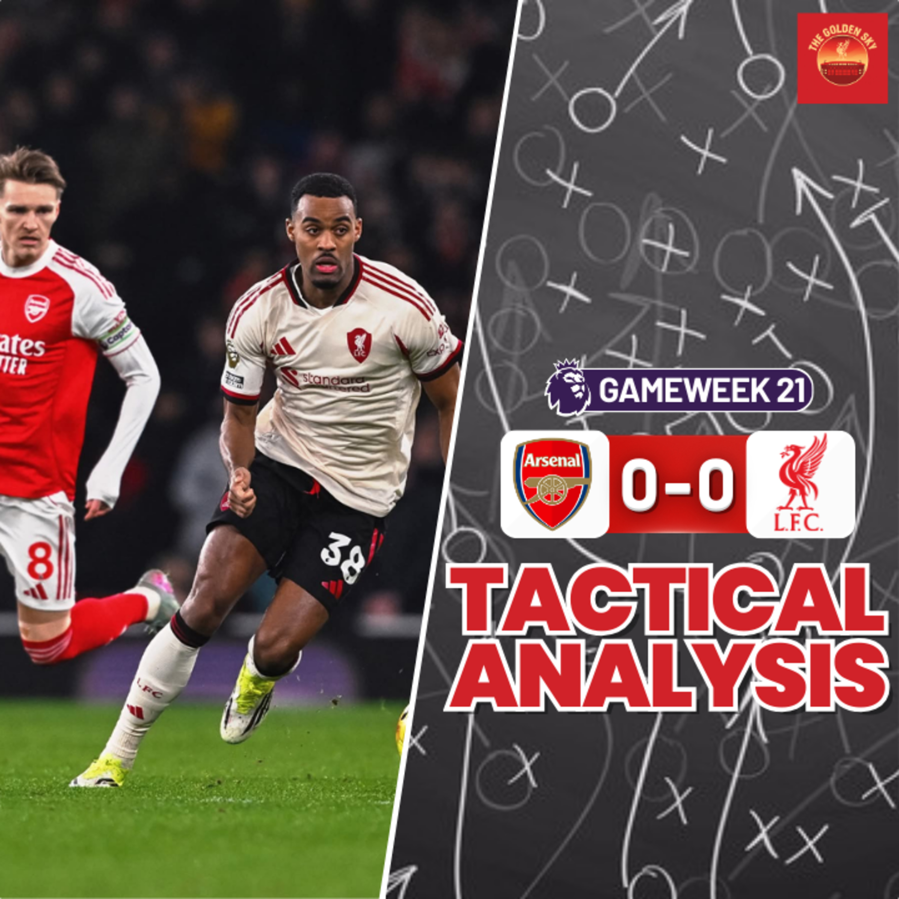 Slot Deserves Credit! Arsenal 0-0 Liverpool Tactical Analysis & Breakdown | The Golden Sky episode artwork