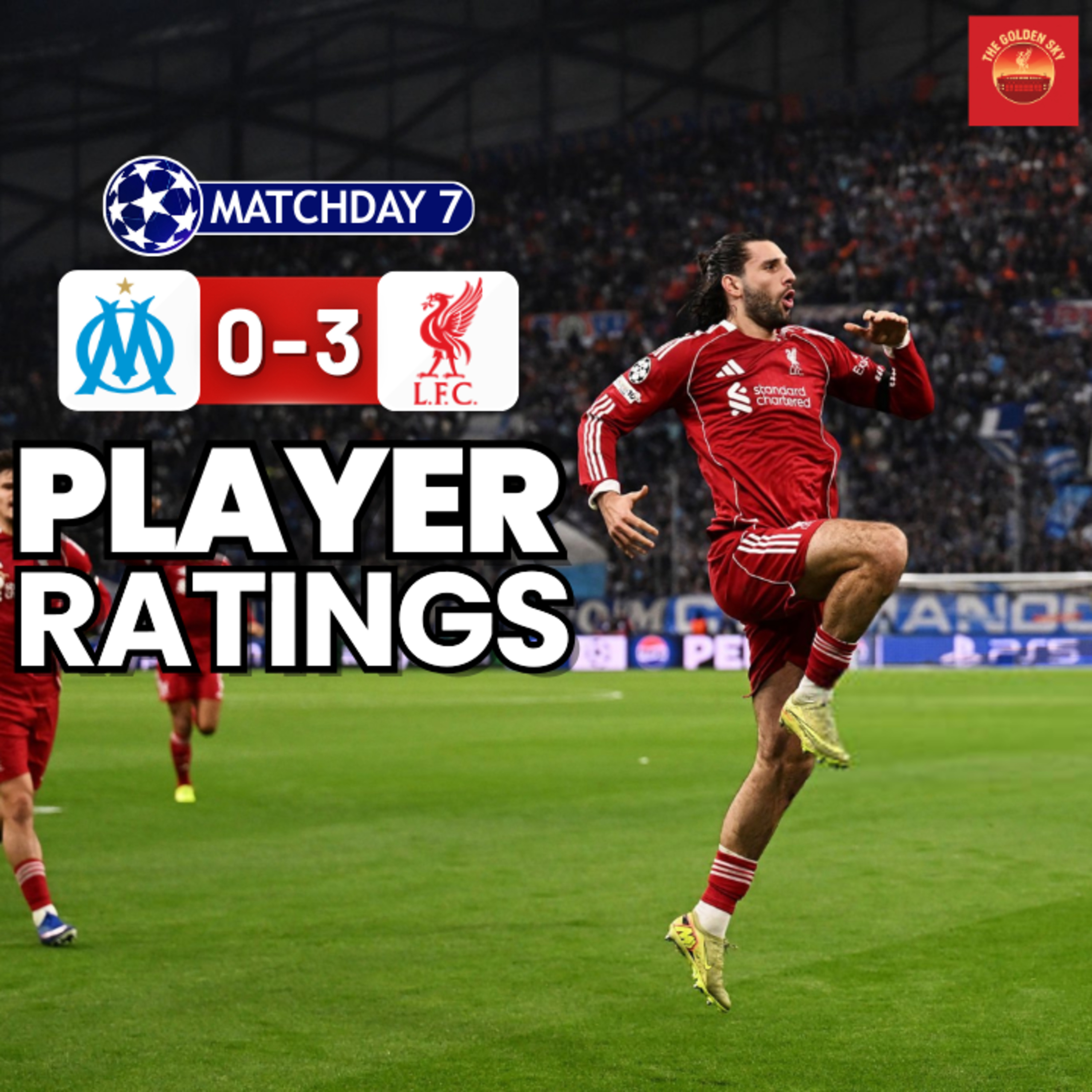 Marseille 0-3 Liverpool - Player Ratings | The Golden Sky episode artwork