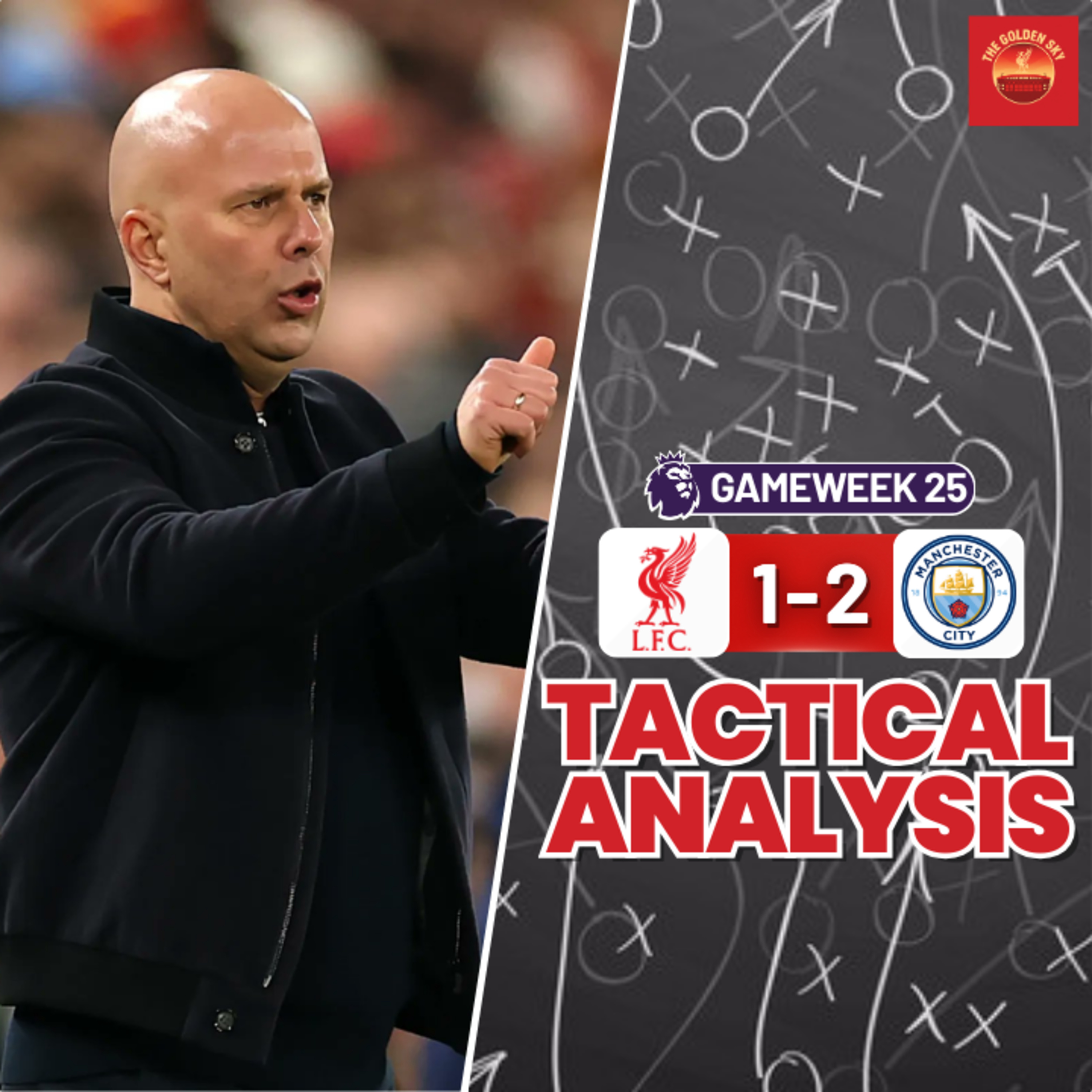 Is It A Coaching Issue? Liverpool 1-2 Man City Tactical Analysis & Breakdown | The Golden Sky episode artwork