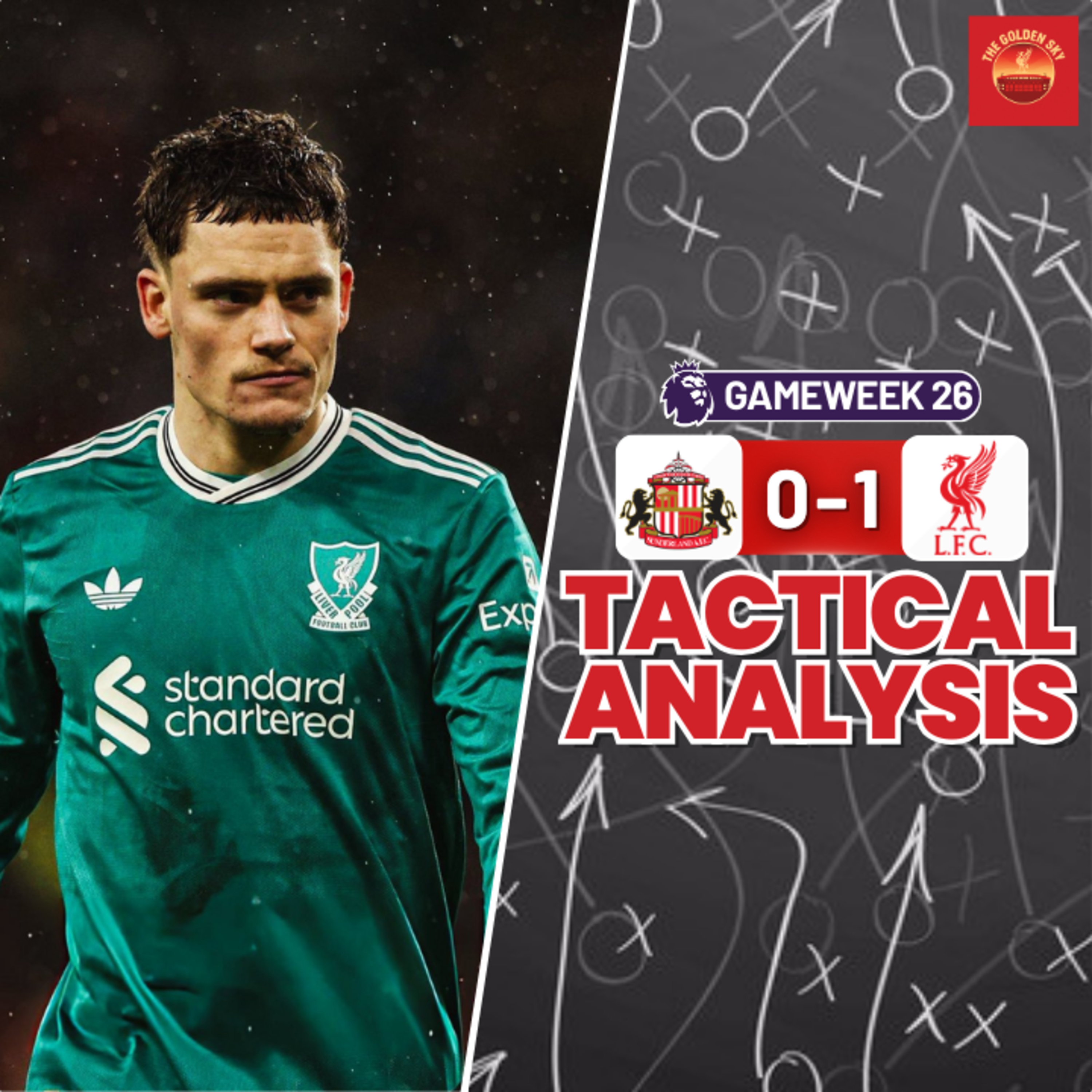 Blonde Hair Debut! Sunderland 0-1 Liverpool Tactical Analysis & Breakdown | The Golden Sky episode artwork