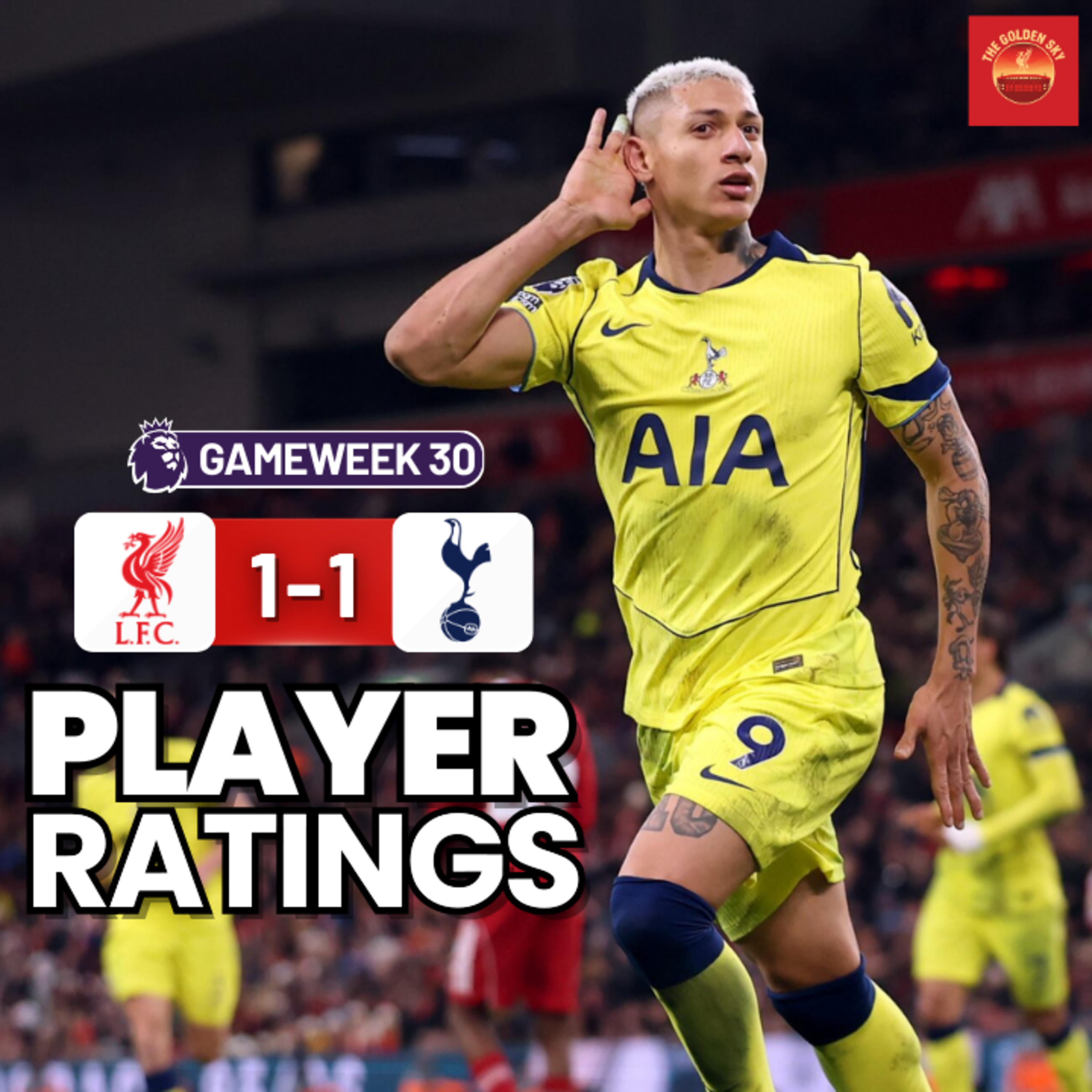 Liverpool 1-1 Spurs Player Ratings | The Golden Sky episode artwork