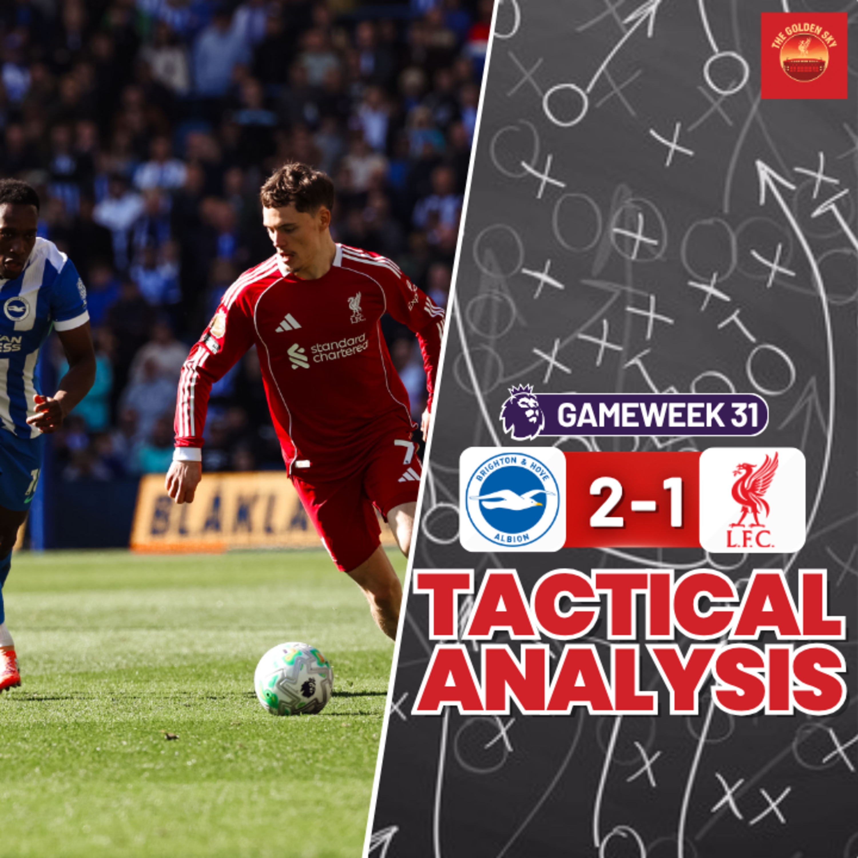 An Absolute Disgrace! Brighton 2-1 Liverpool Tactical Analysis & Breakdown | The Golden Sky episode artwork