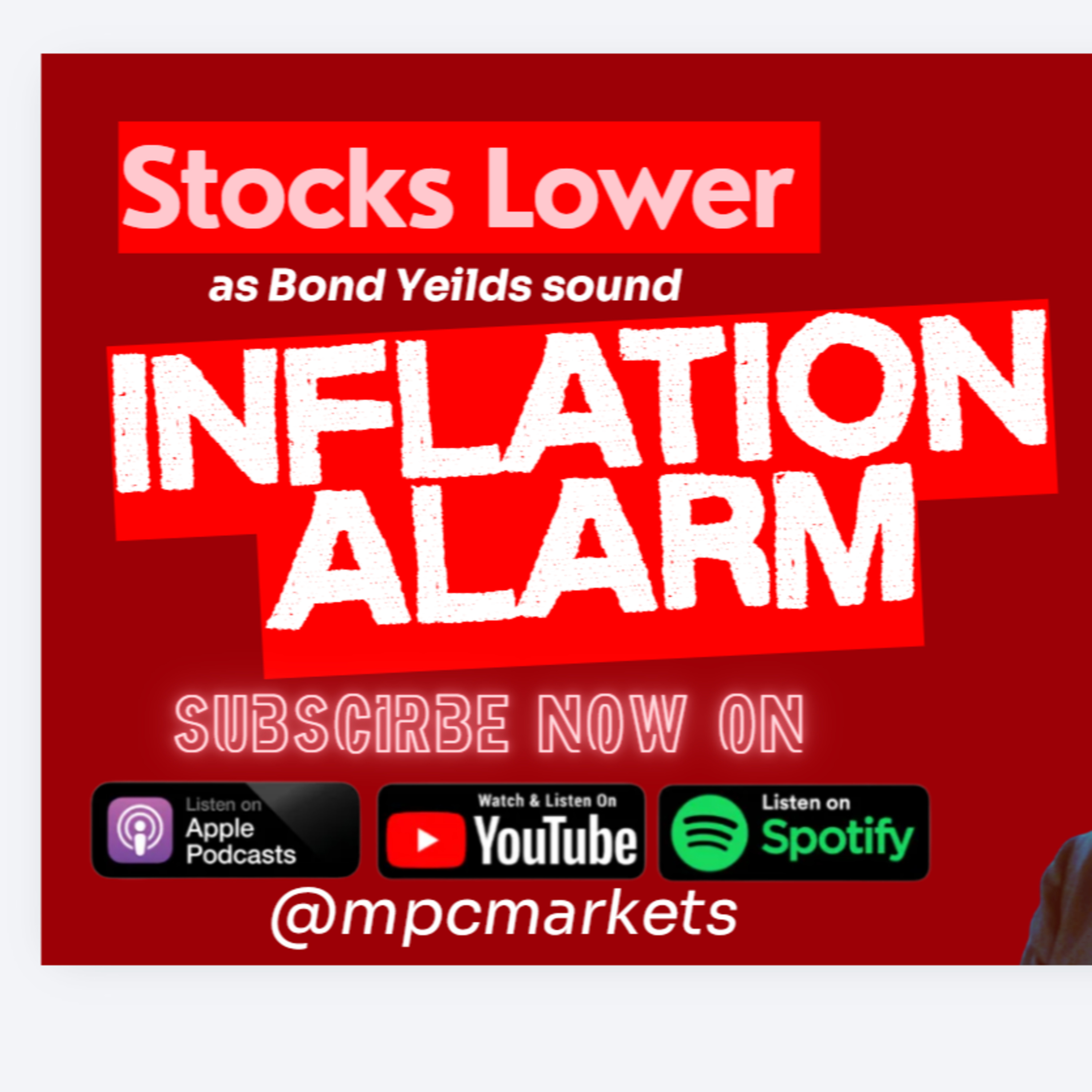 Stocks Lower as Bond Yields Sound Inflation Alarm episode artwork