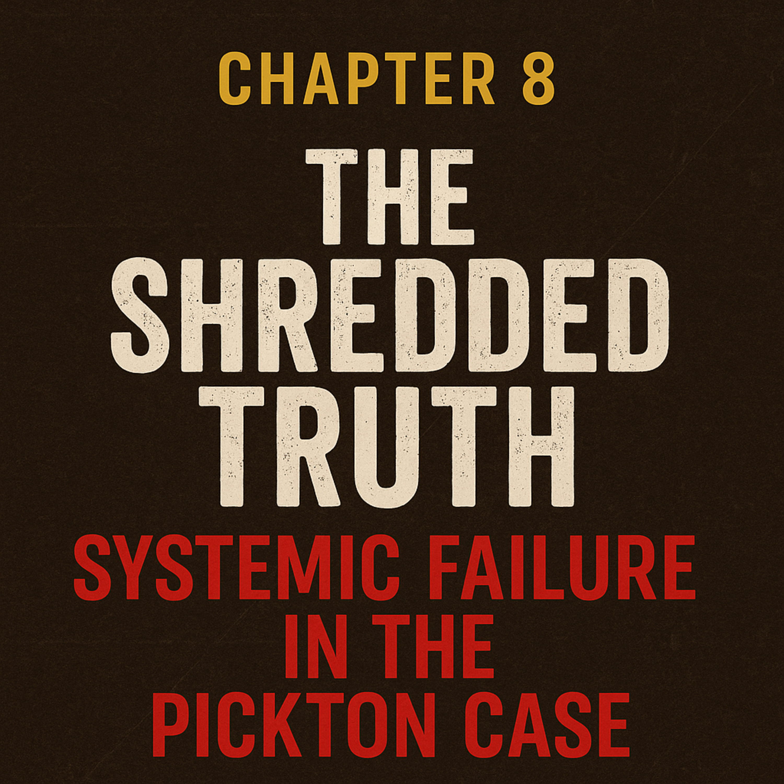 Chapter 8 – The Shredded Truth: Systemic Failure in the Pickton Case