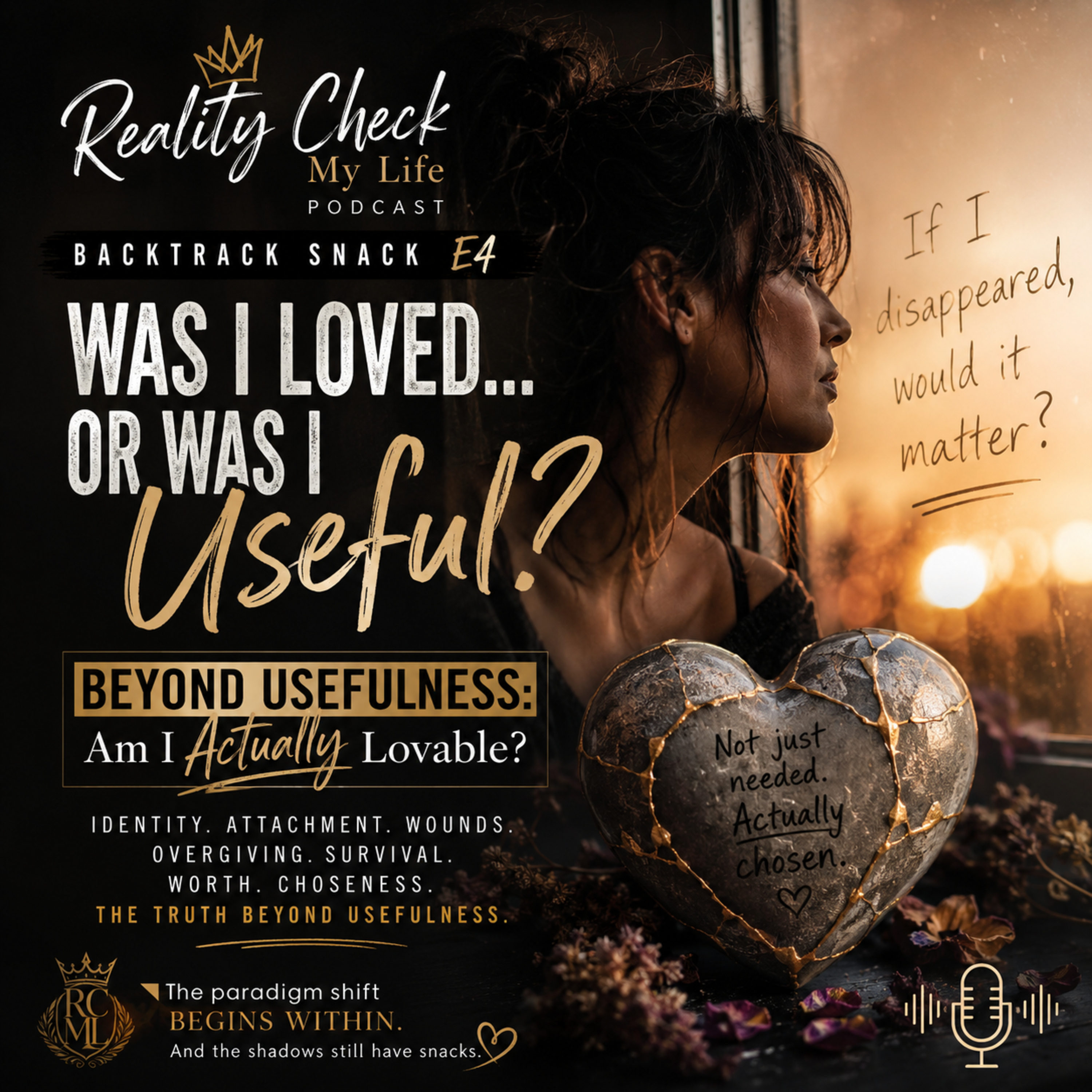 Backtrack Snack E4: Was I Loved… or Was I Useful? — Beyond Usefulness: Am I Actually Lovable? episode artwork