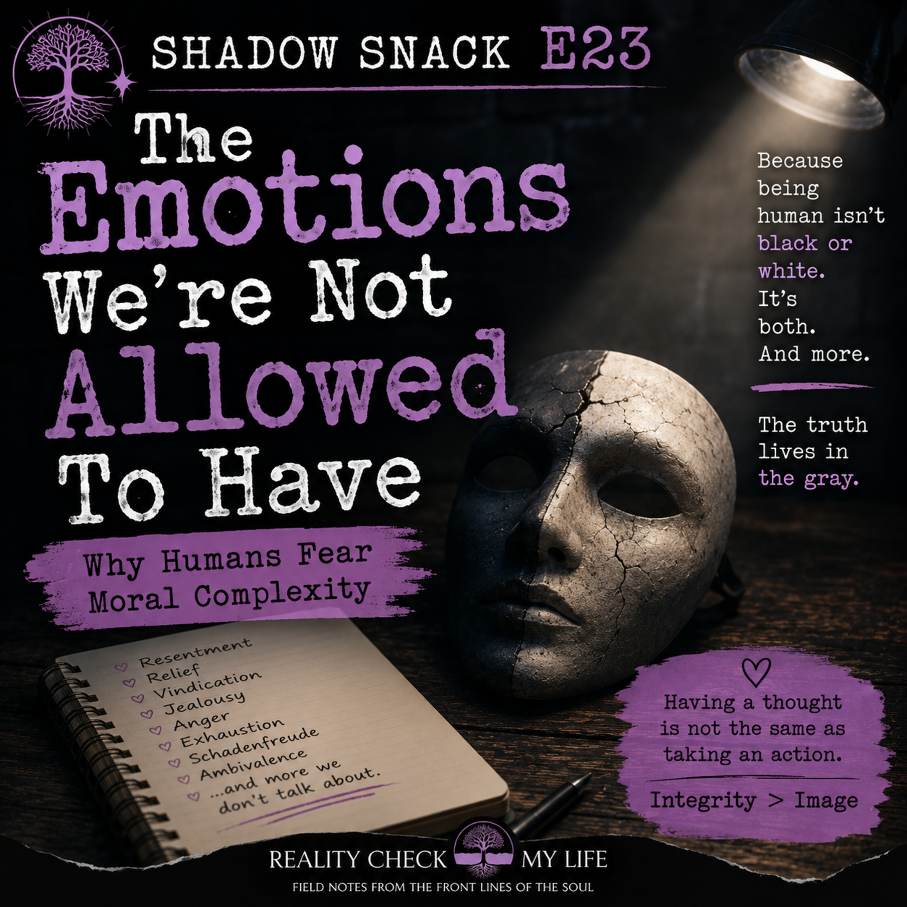 Shadow Snack E23: The Emotions We're Not Allowed To Have — Why Humans Fear Moral Complexity episode artwork