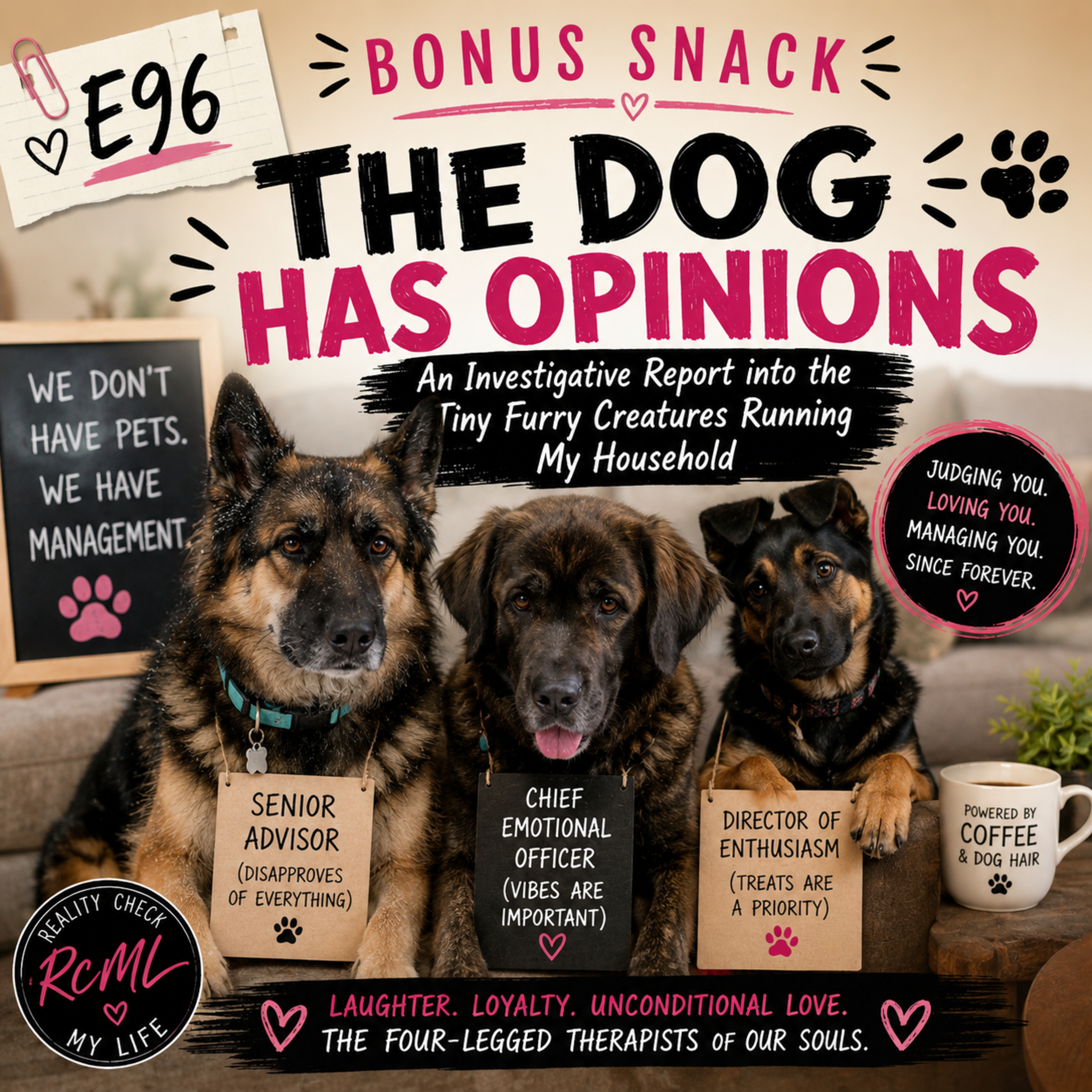 Bonus Snack E96: The Dog Has Opinions- An Investigative Report into the Tiny Furry Creatures Running My Household episode artwork