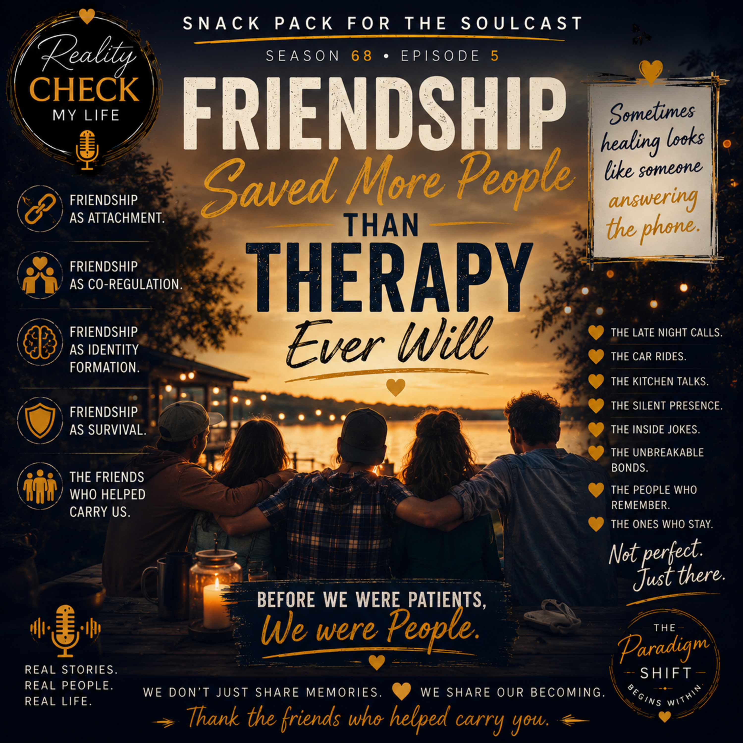 Snack Pack S68E5: Friendship Saved More People Than Therapy Ever Will episode artwork