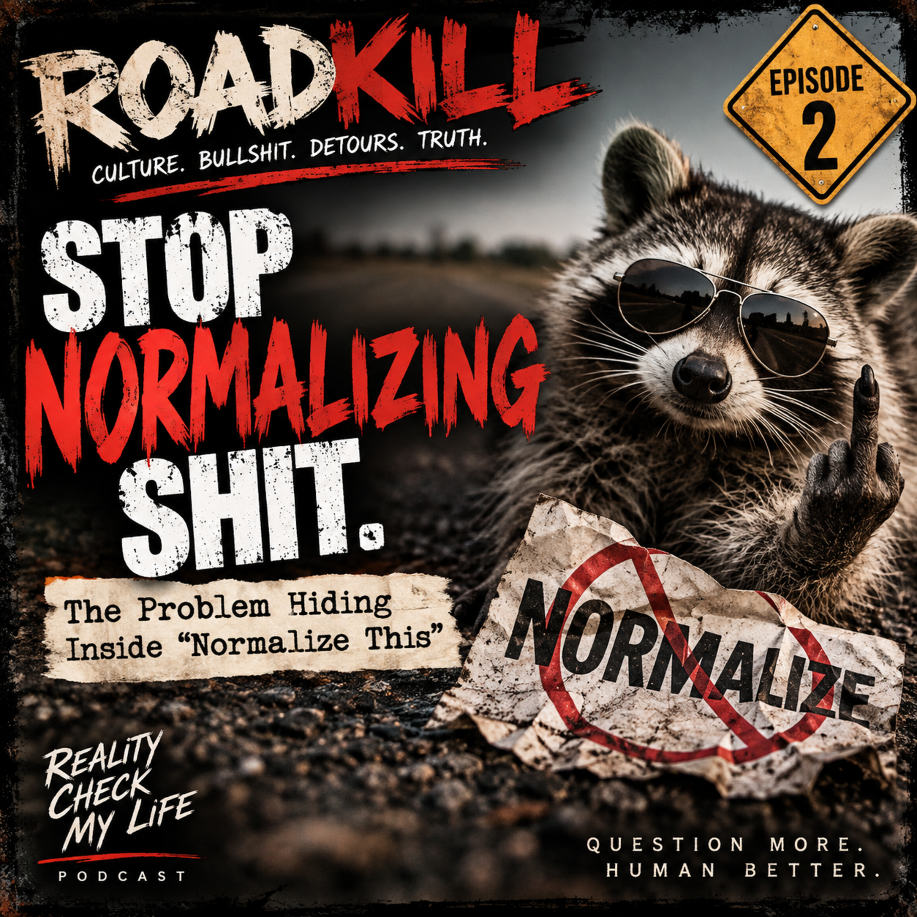 Roadkill E2: Stop Normalizing Shit: The Problem Hiding Inside “Normalize This” episode artwork