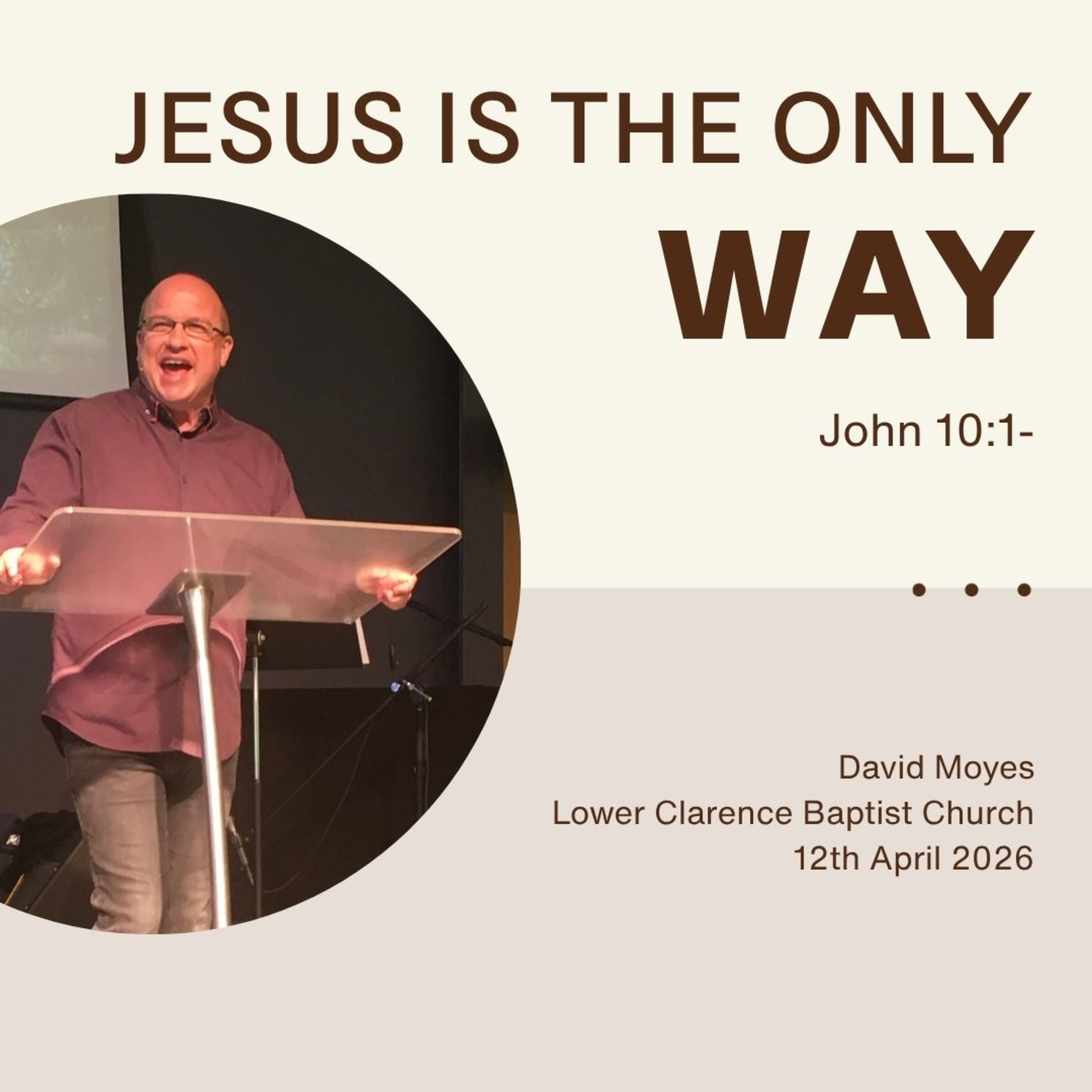 Jesus Is The Only Way episode artwork