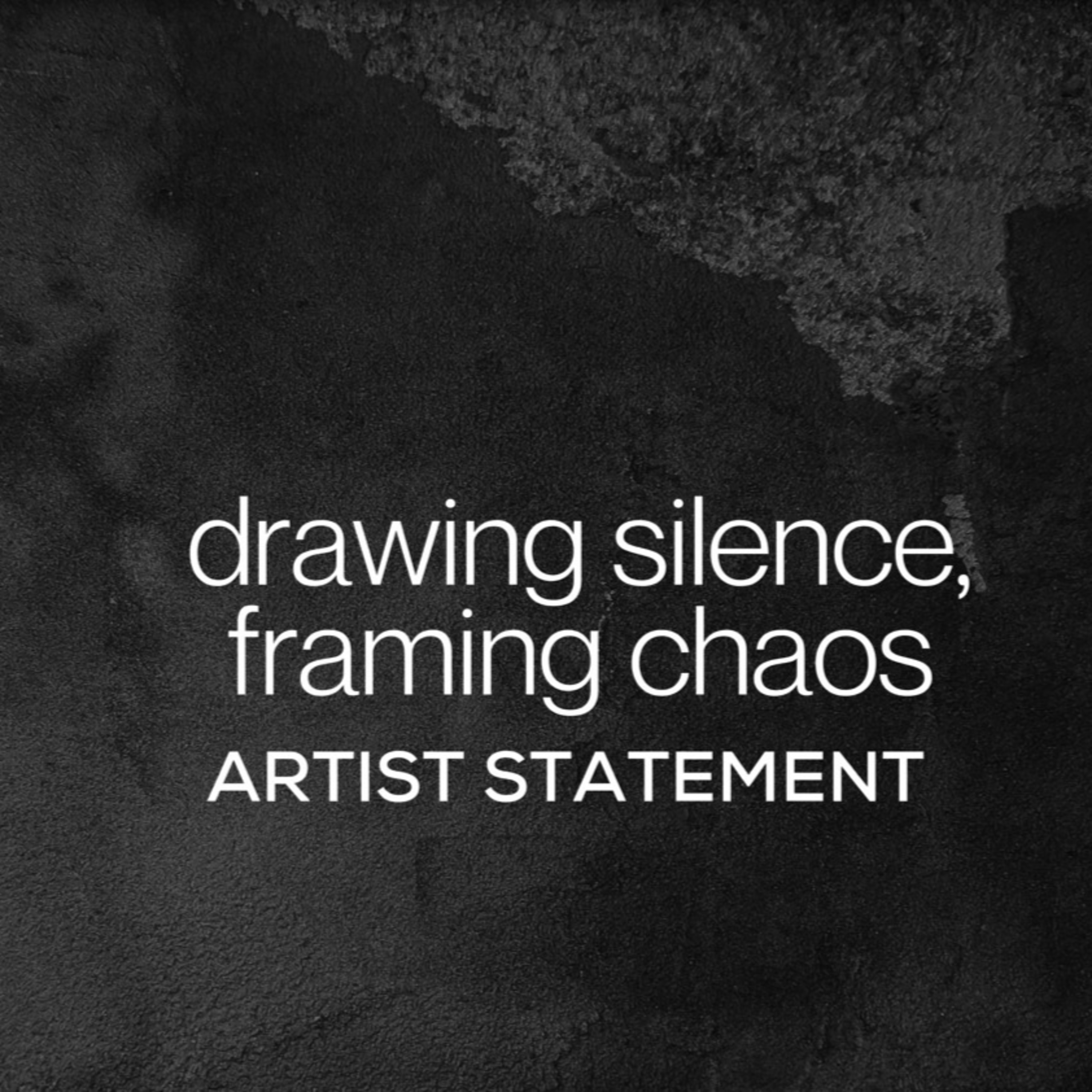 artist statement