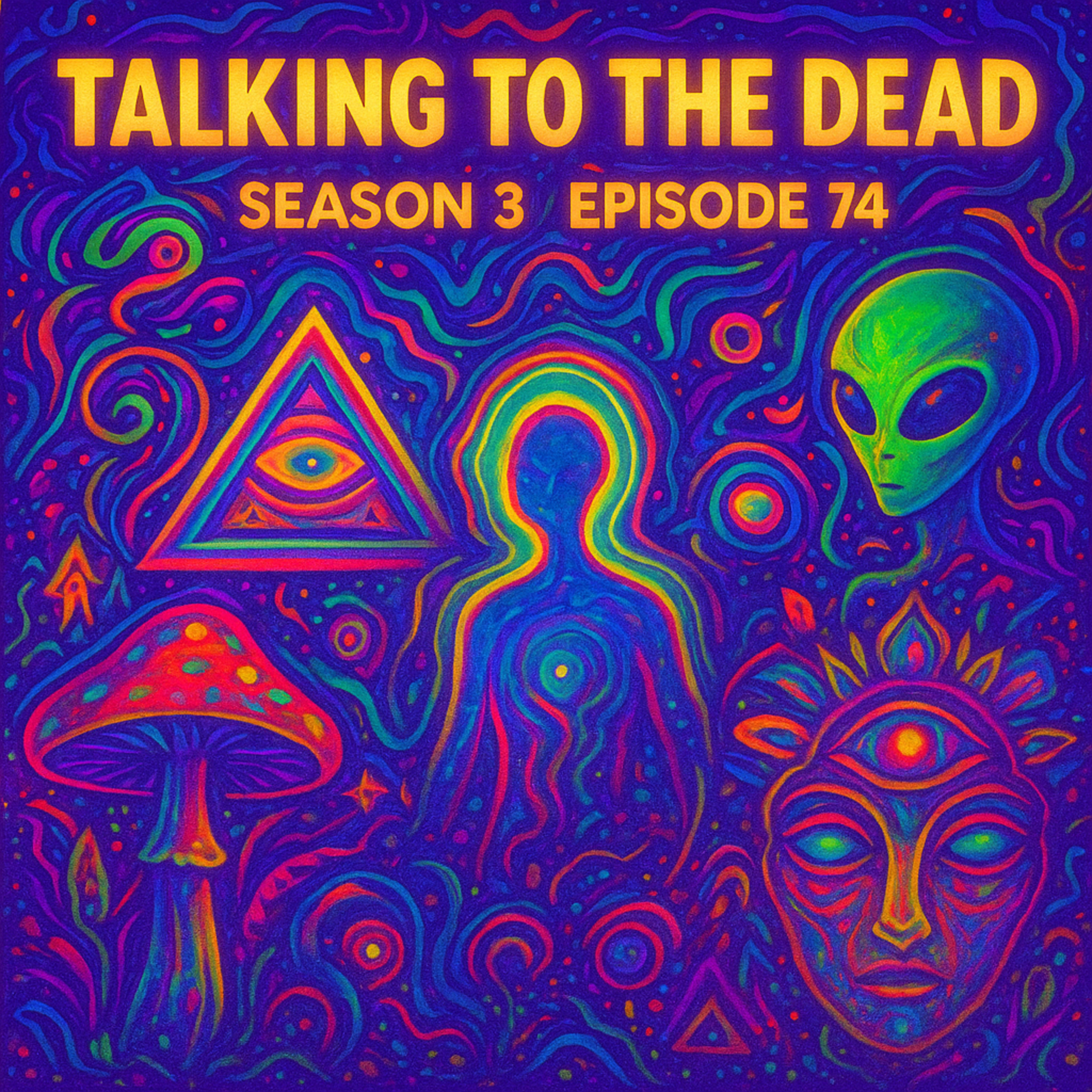 Episode 74: Do Psychedelics like DMT and Psilocybin really allow you to talk to the Dead? episode artwork