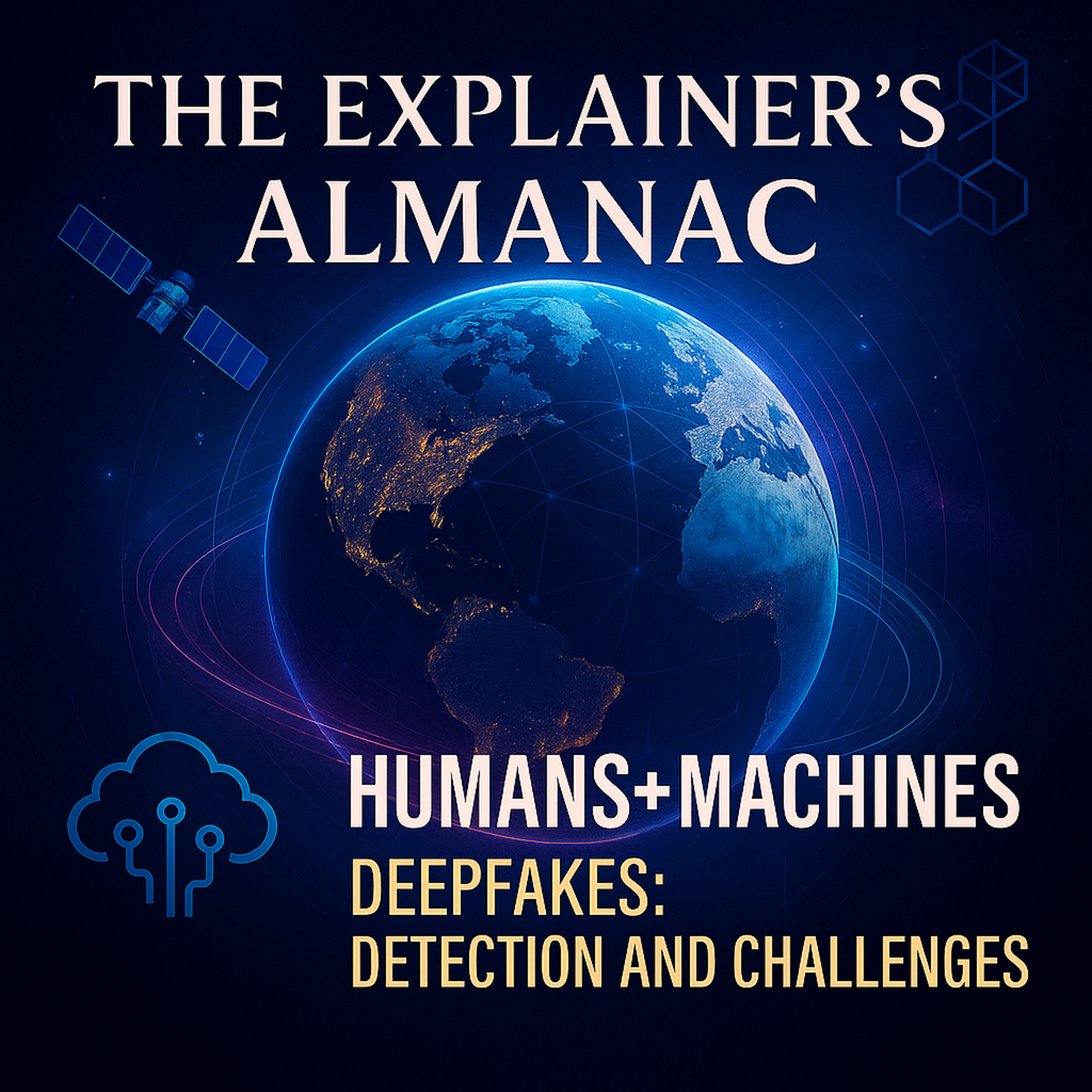 Humans + Machines: Deepfakes and Synthetic Media: The Digital Mirage episode artwork