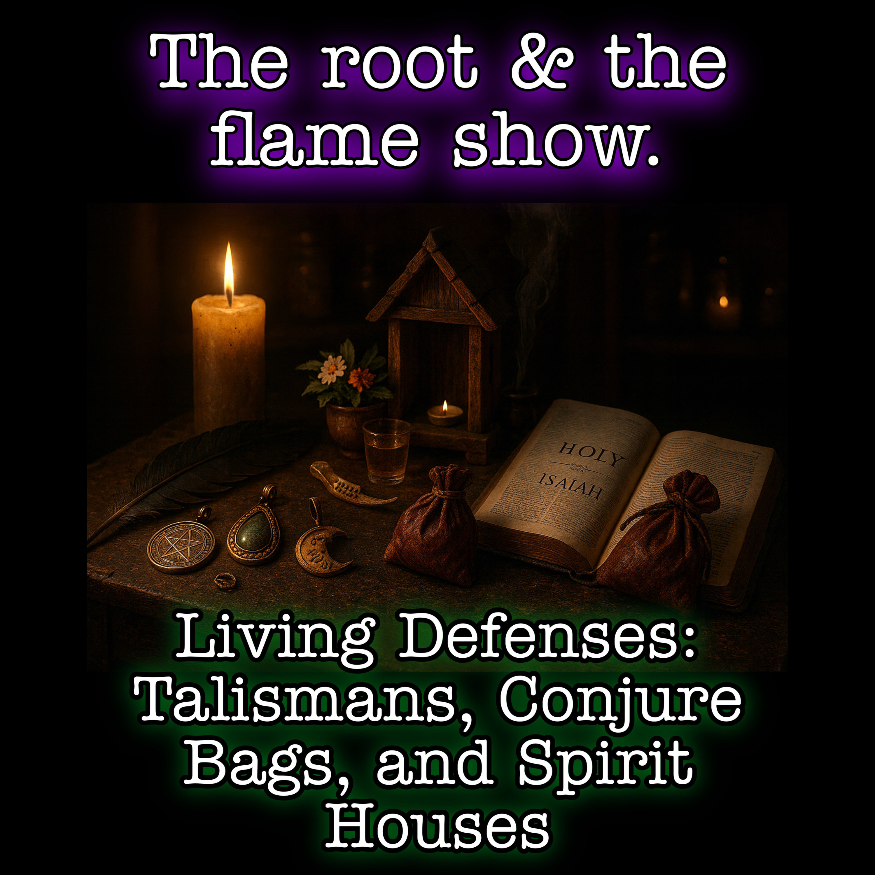 Living Defenses: Talismans, Conjure bags and Spirit Houses. episode artwork