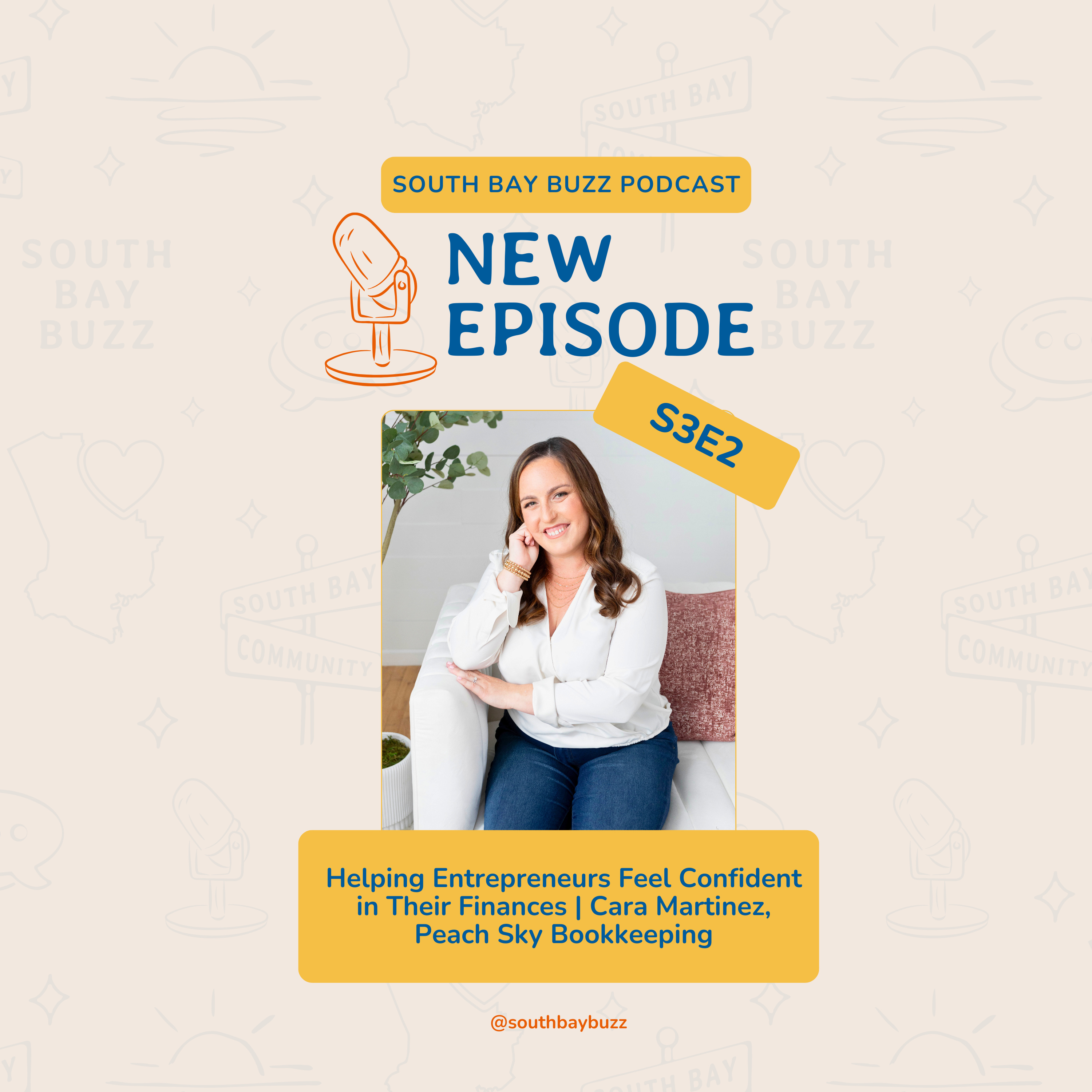 Helping Entrepreneurs Feel Confident in Their Finances | Cara Martinez, Peach Sky Bookkeeping episode artwork