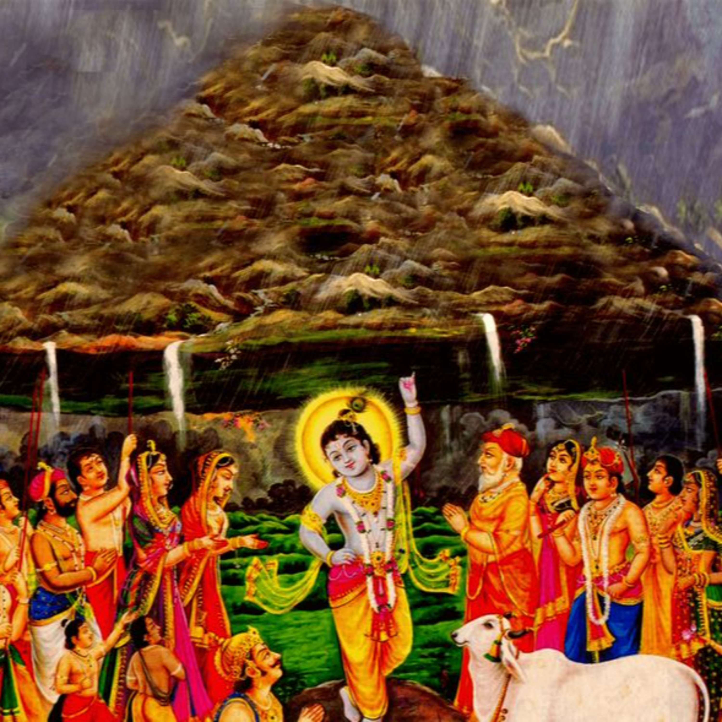 M10 श्रीकृष्ण आणि गोवर्धन पर्वत : Krishna and the Govardhan Mountain (Kids’ Story) episode artwork
