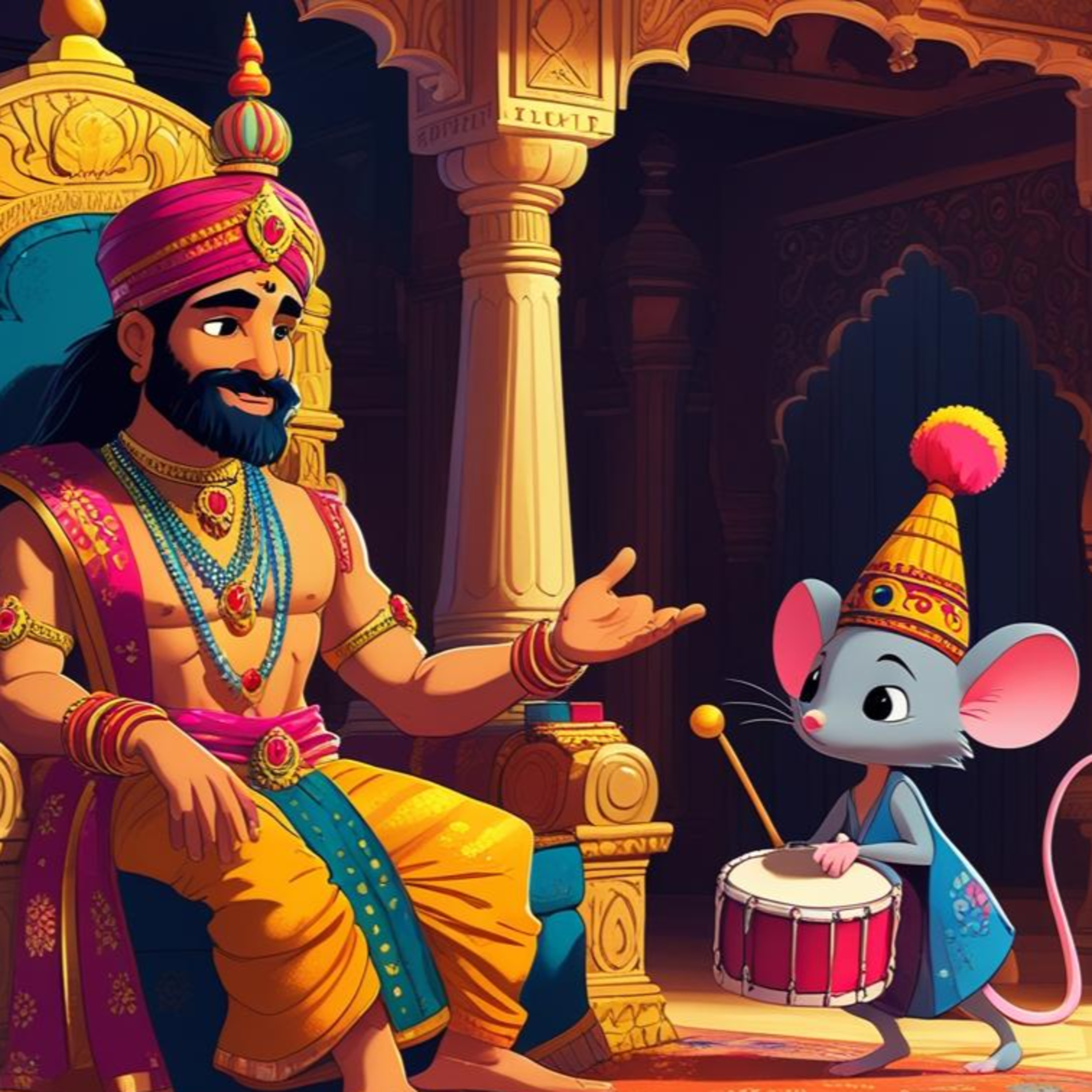 M8 उंदीरमामाची टोपी आणि राजा : The Brave Little Mouse and His Colorful Cap (Kids’ Marathi Story) episode artwork