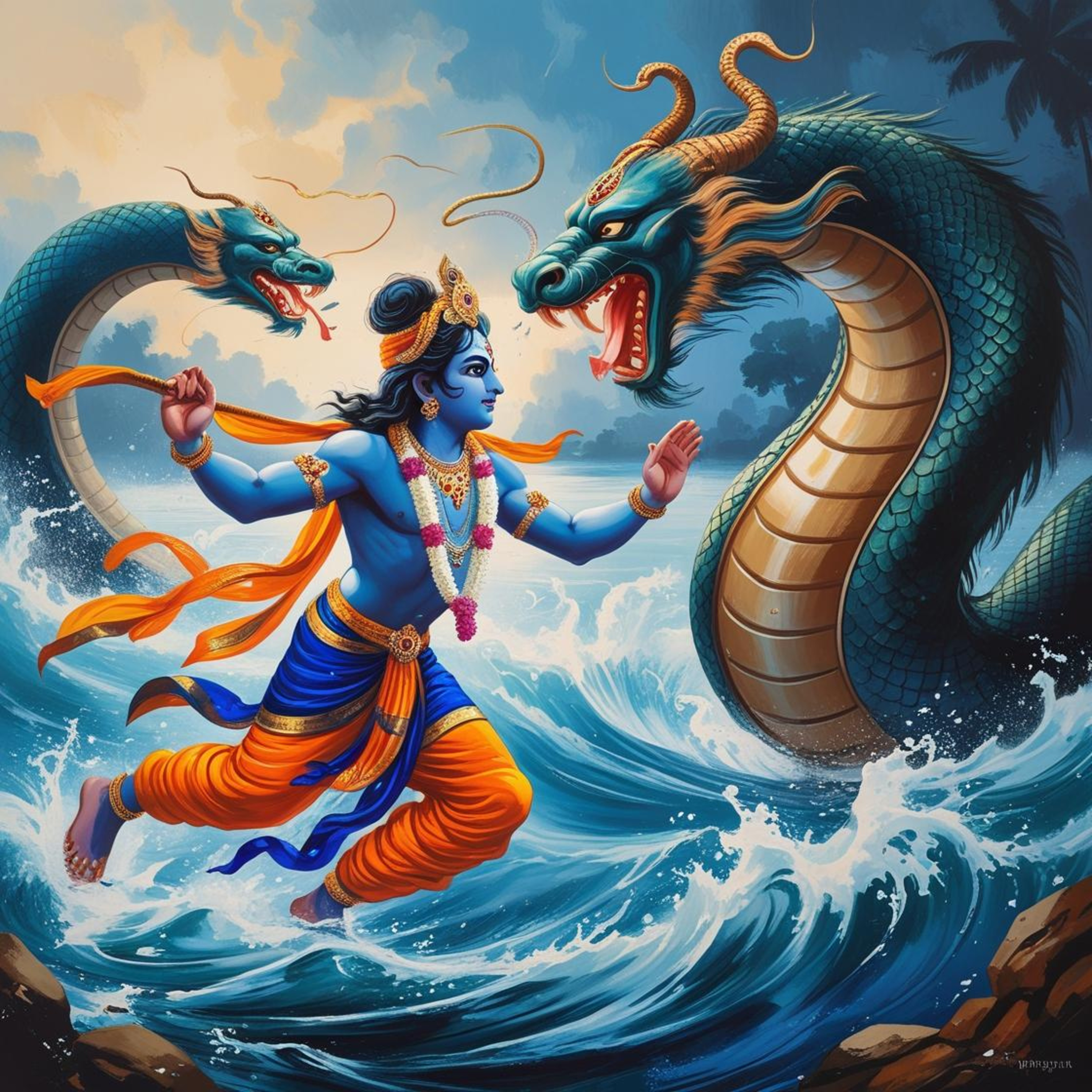 M12 श्रीकृष्ण - कालिया मर्दन : Shrikrishna and Kaliya Mardan (Kids’ Marathi Story) episode artwork