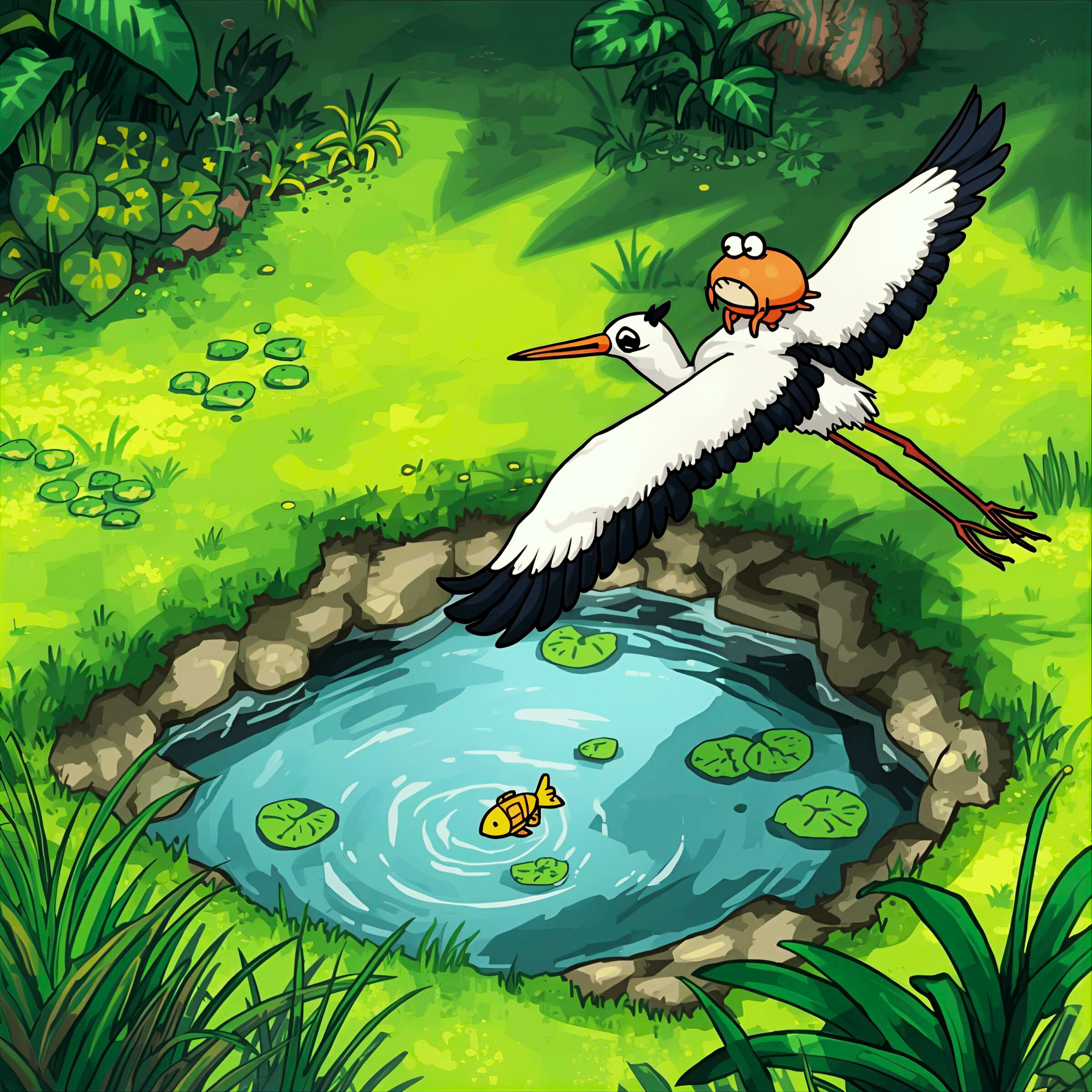 18 धूर्त बगळा - हुशार खेकडा : The Greedy Stork and the Wise Crab (Kids’ Marathi Story) episode artwork