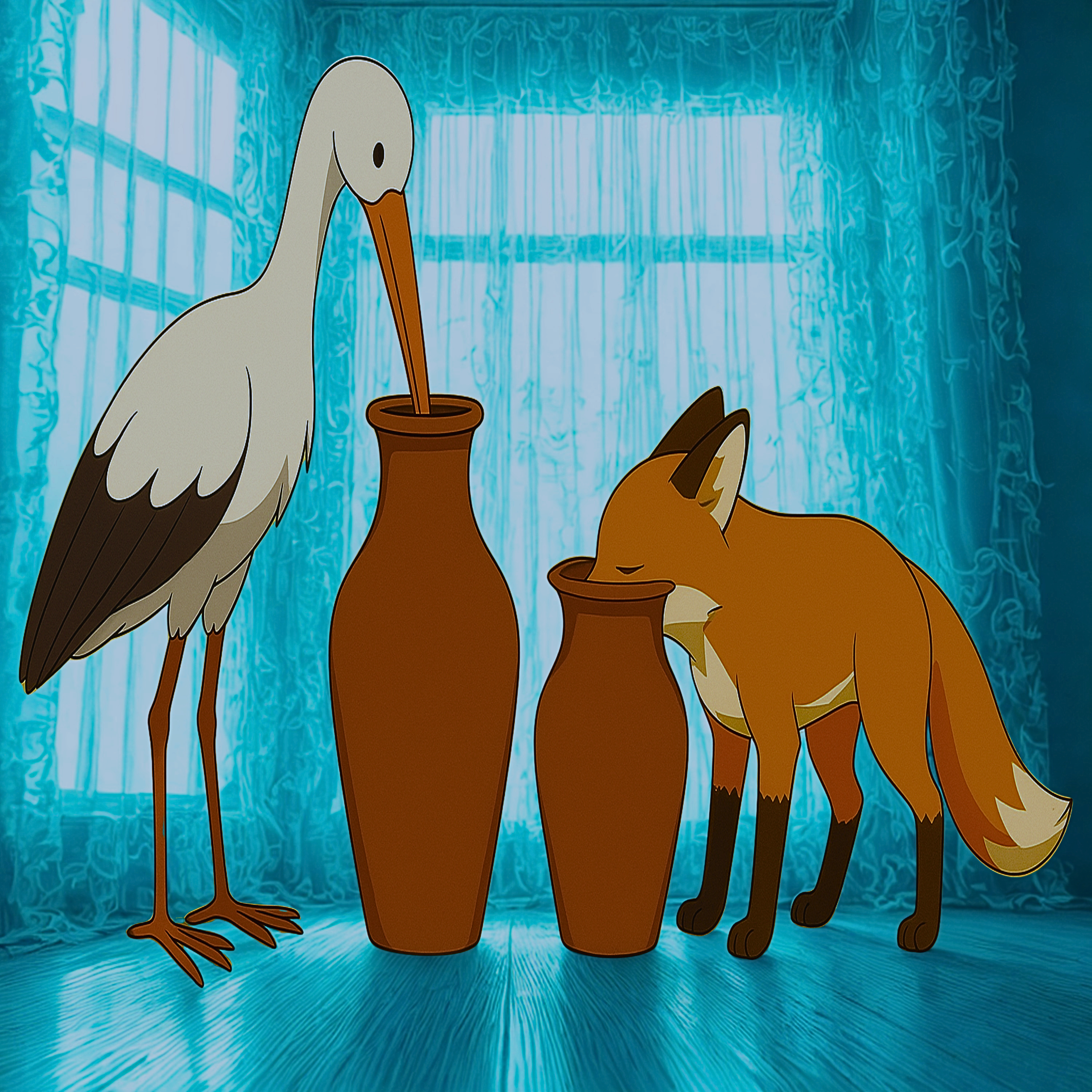 17 जशास तसे : कोल्हा- करकोचा : The Fox and the Stork (Kids’ Marathi Story) episode artwork