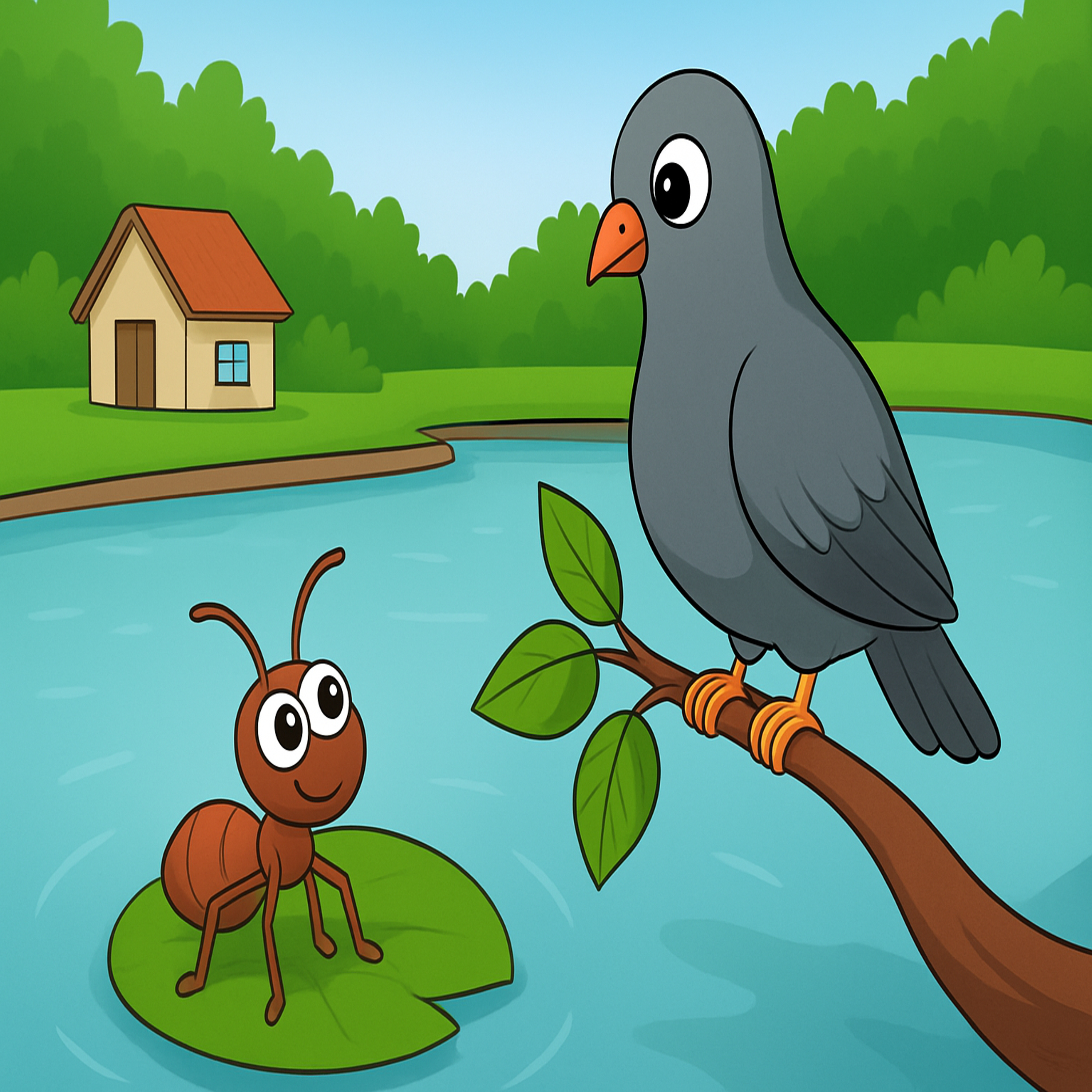 M5 कबुतर व मुंगीची गोष्ट | The Pigeon and the Ant – Marathi Story of Friendship for Kids episode artwork