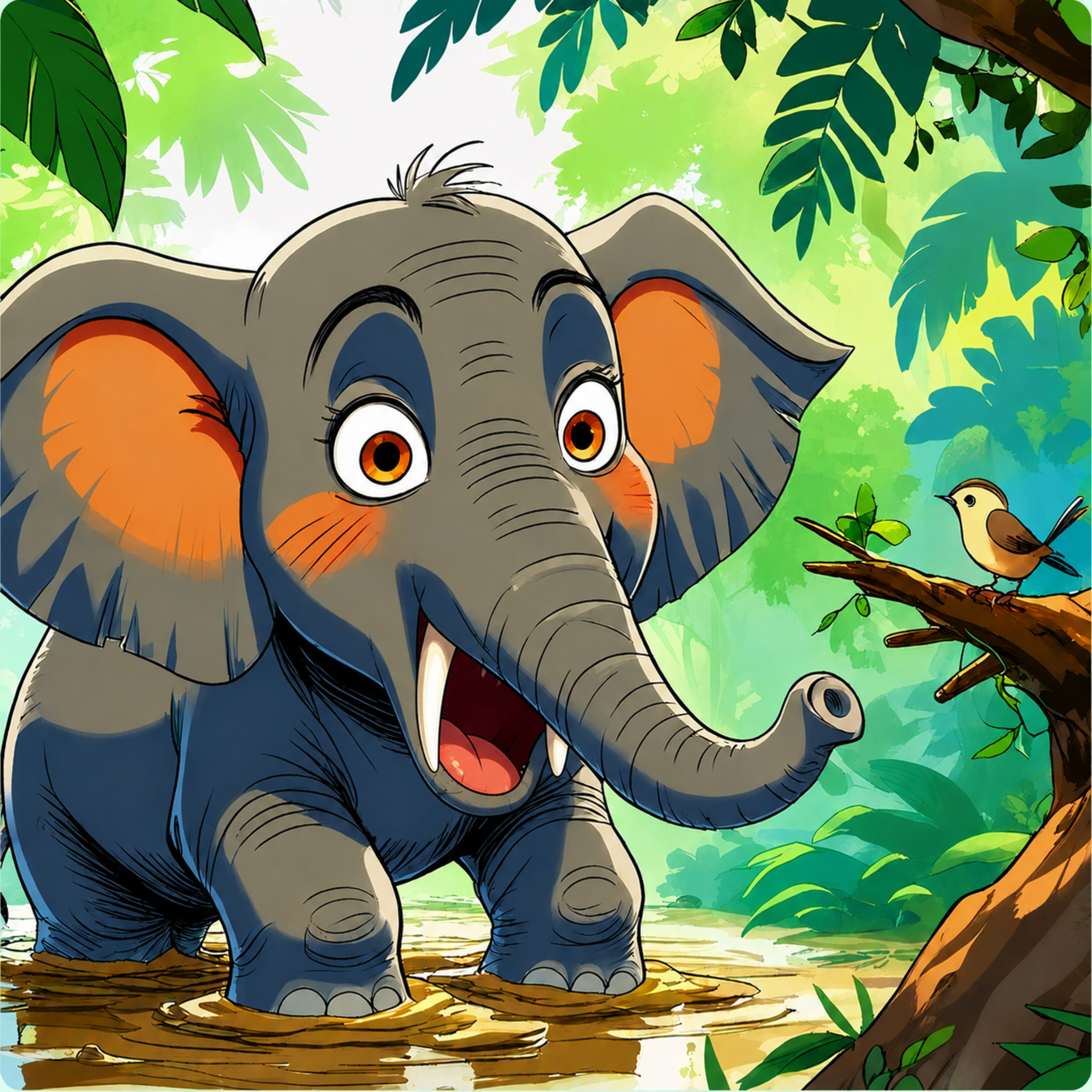 M9 गर्विष्ठ हत्ती - चलाख चिमणी : The Proud Elephant and The Wise Sparrow (Kids’ Marathi Story) episode artwork