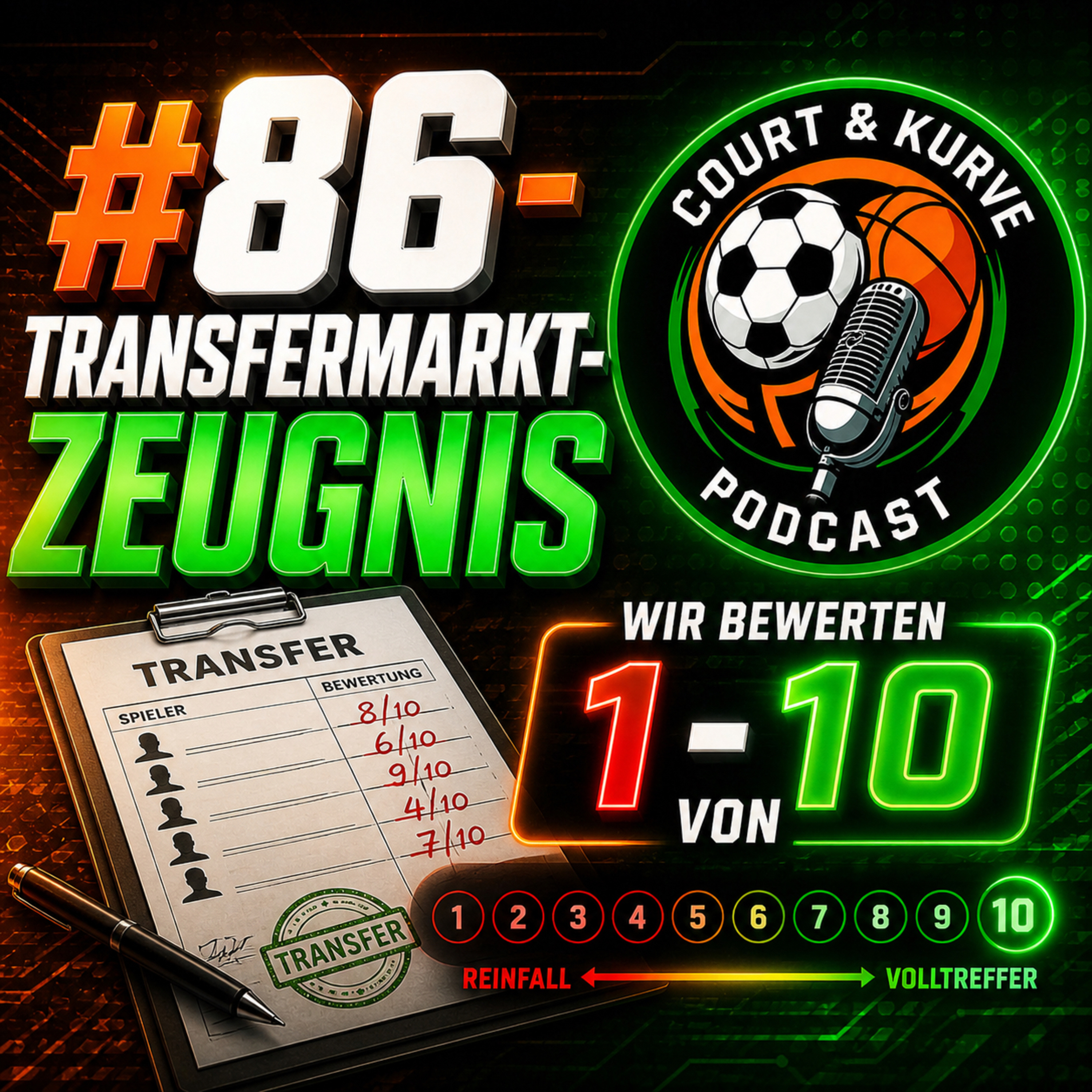 #86 – Transfermarkt-Zeugnis: Top, Flop oder kompletter Reinfall?