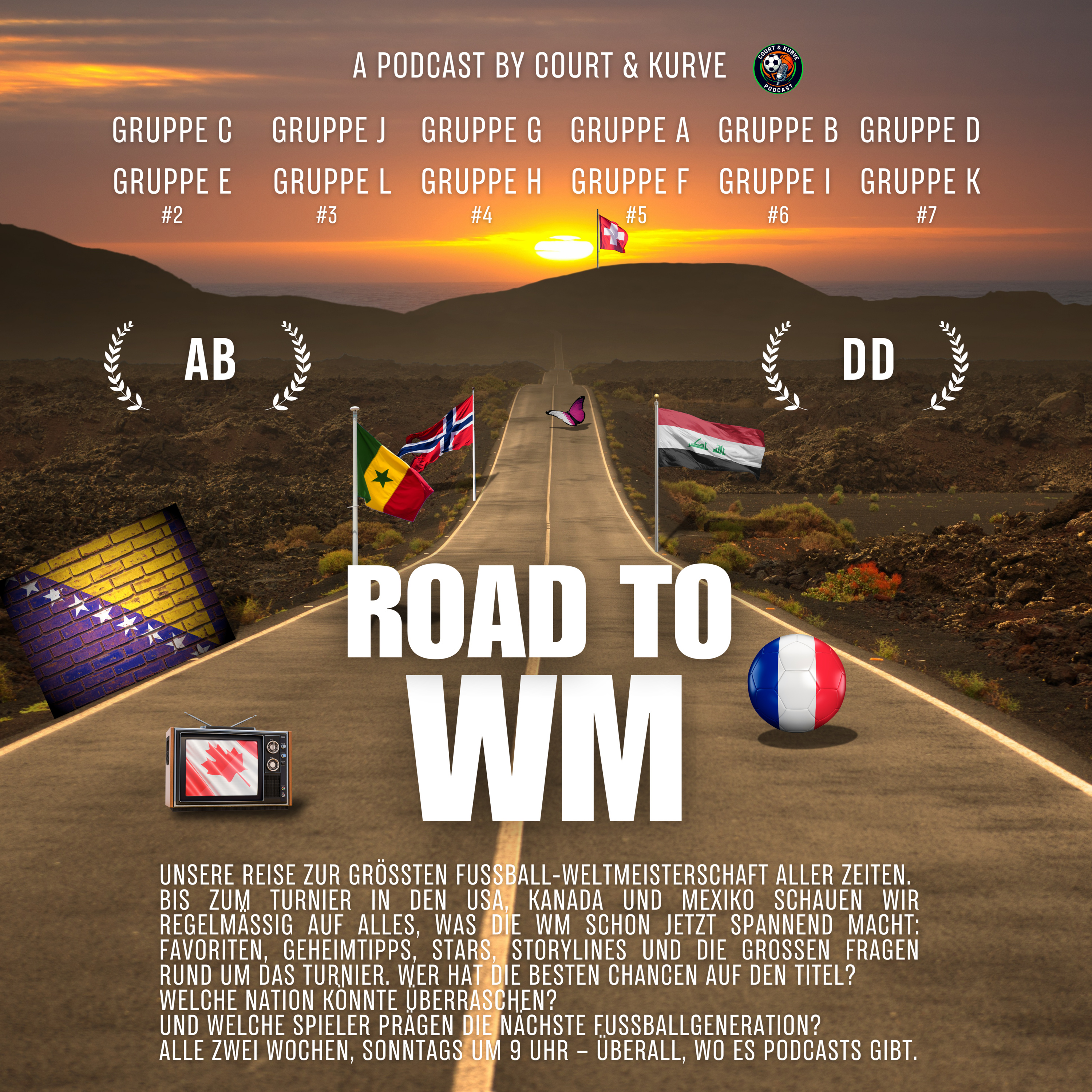 #6 – Road To WM 2026: Gruppe B & I Guide – Frankreich jagt den Titel & Norwegen träumt groß!