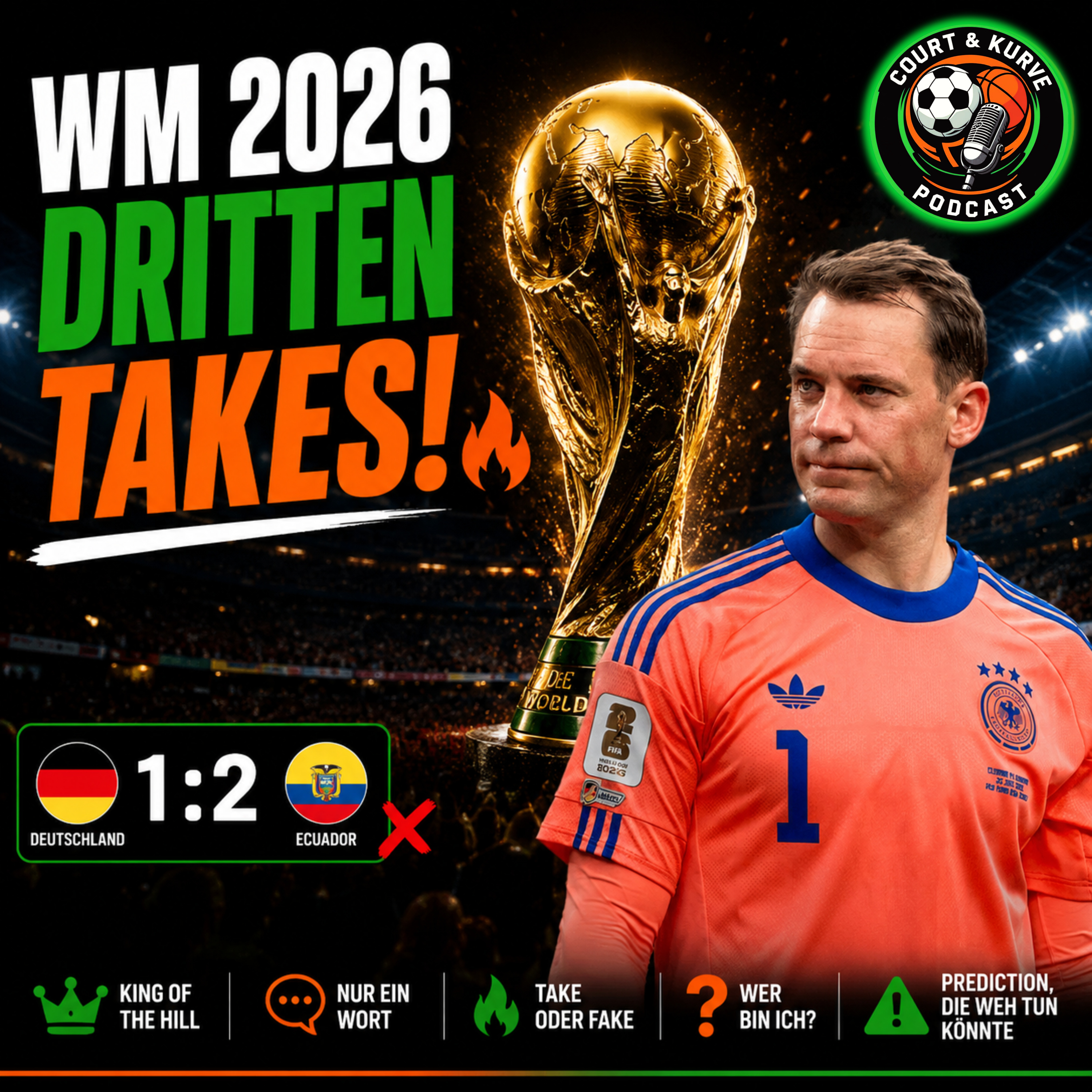 Deutschland verliert | Müssen wir uns Sorgen machen? | Die dritten WM-Takes 🔥 | WM 2026 #3