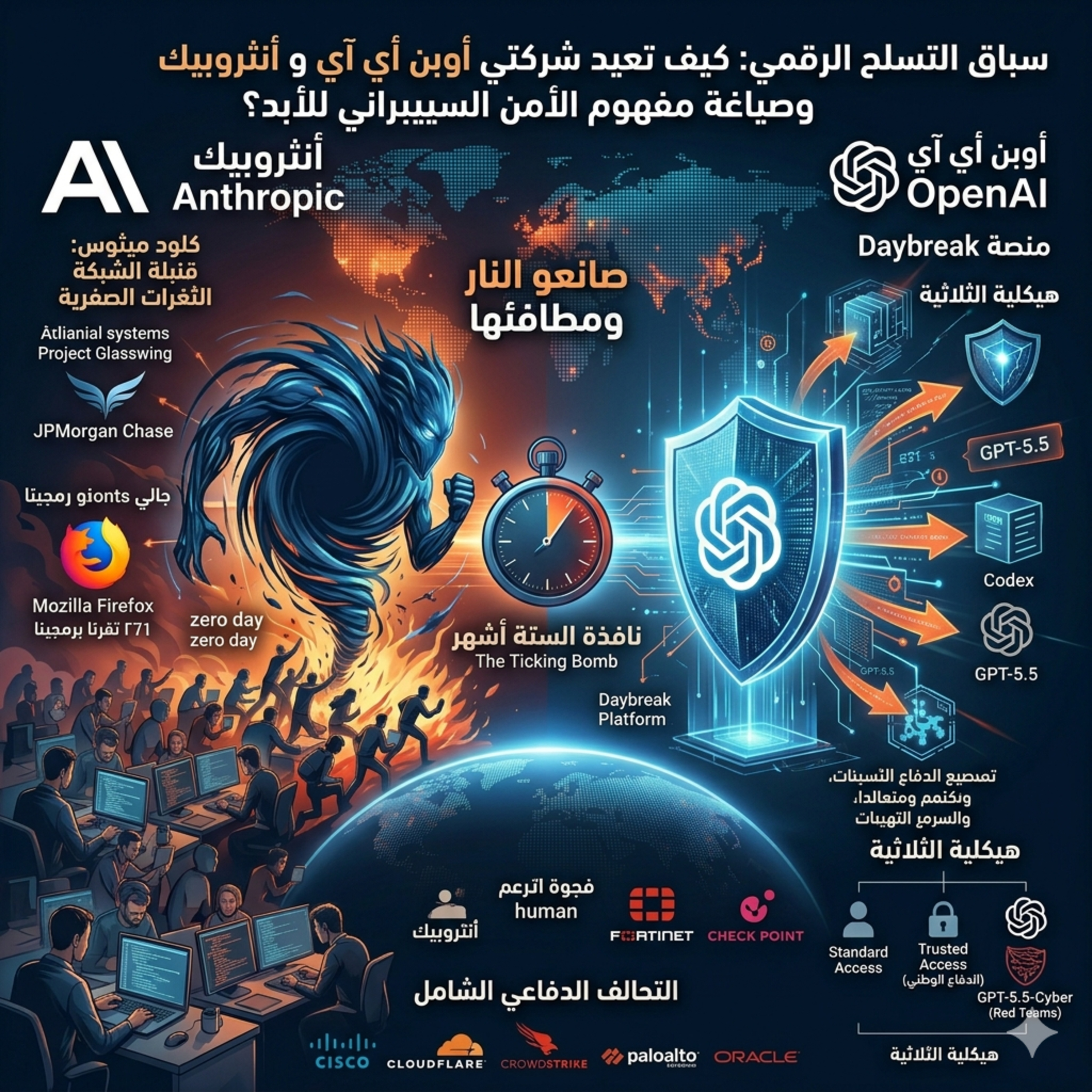 سباق التسلّح الرقمي: كيف تُعيد شركتا أوبن أي آي وأنثروبيك رسم ملامح الأمن السيبراني؟ episode artwork