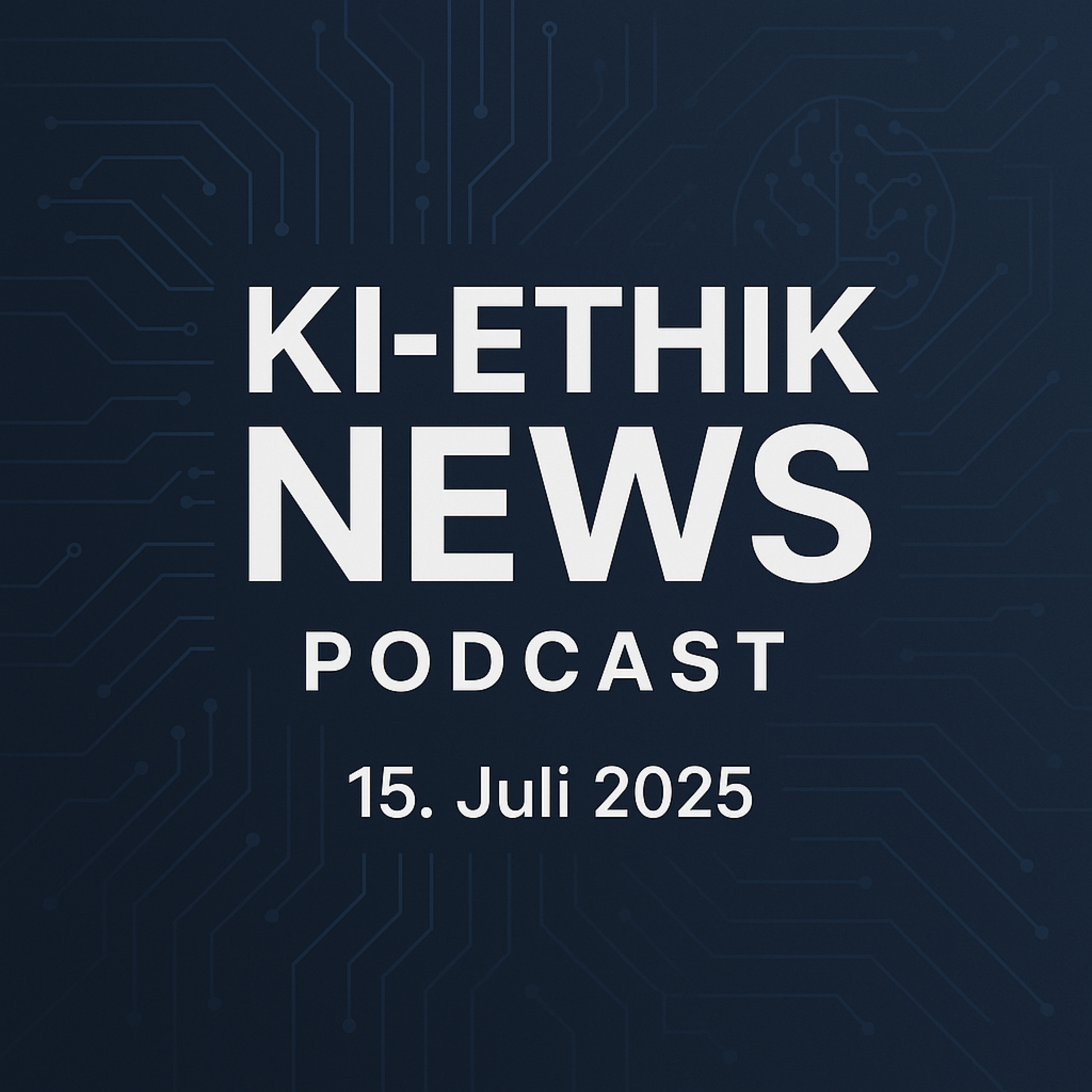 Cover der Folge: KI-Ethik News Podcast #009 – 16. Juli 2025