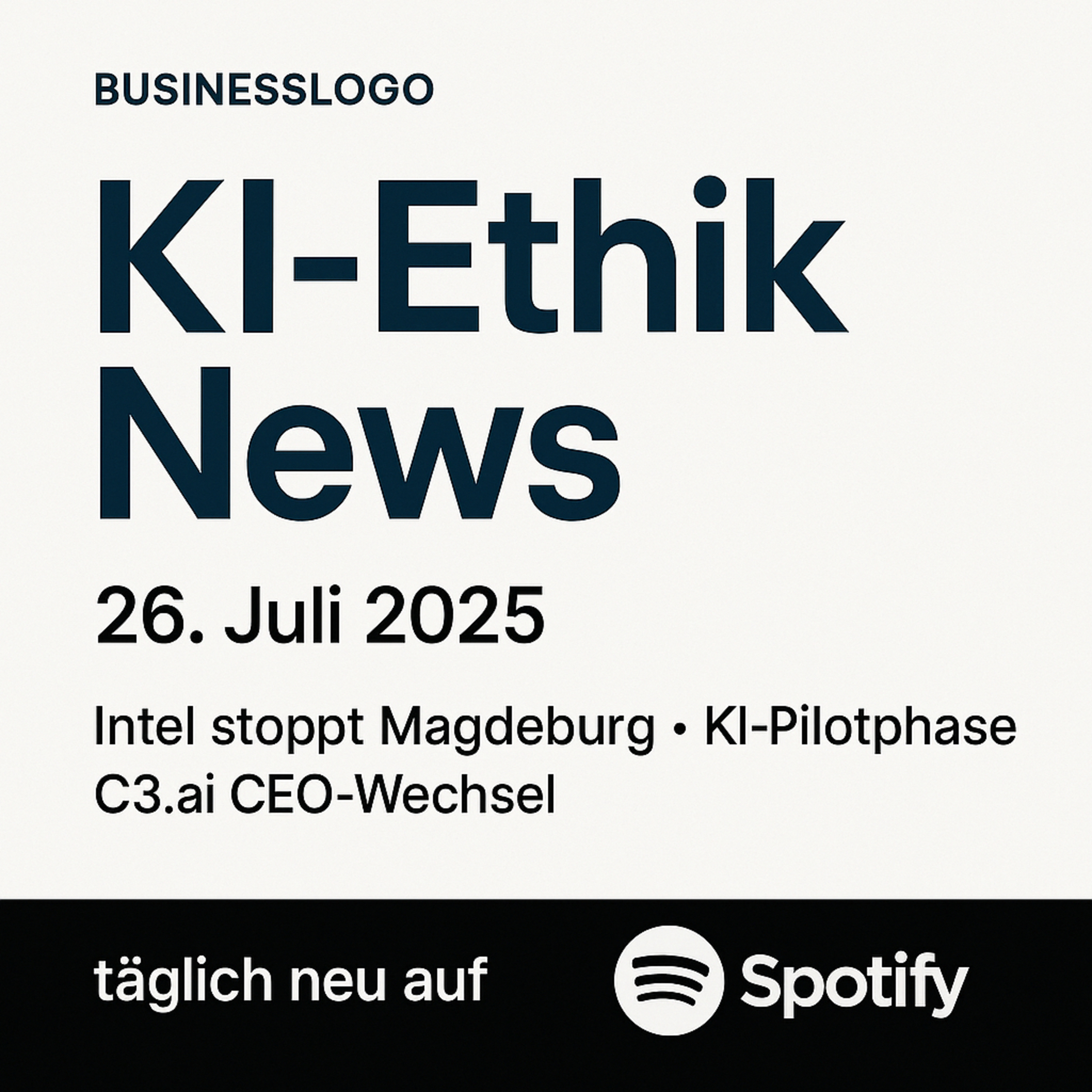 Cover der Folge: KI-Ethik News #018 - Freitag, 25. Juli 2025