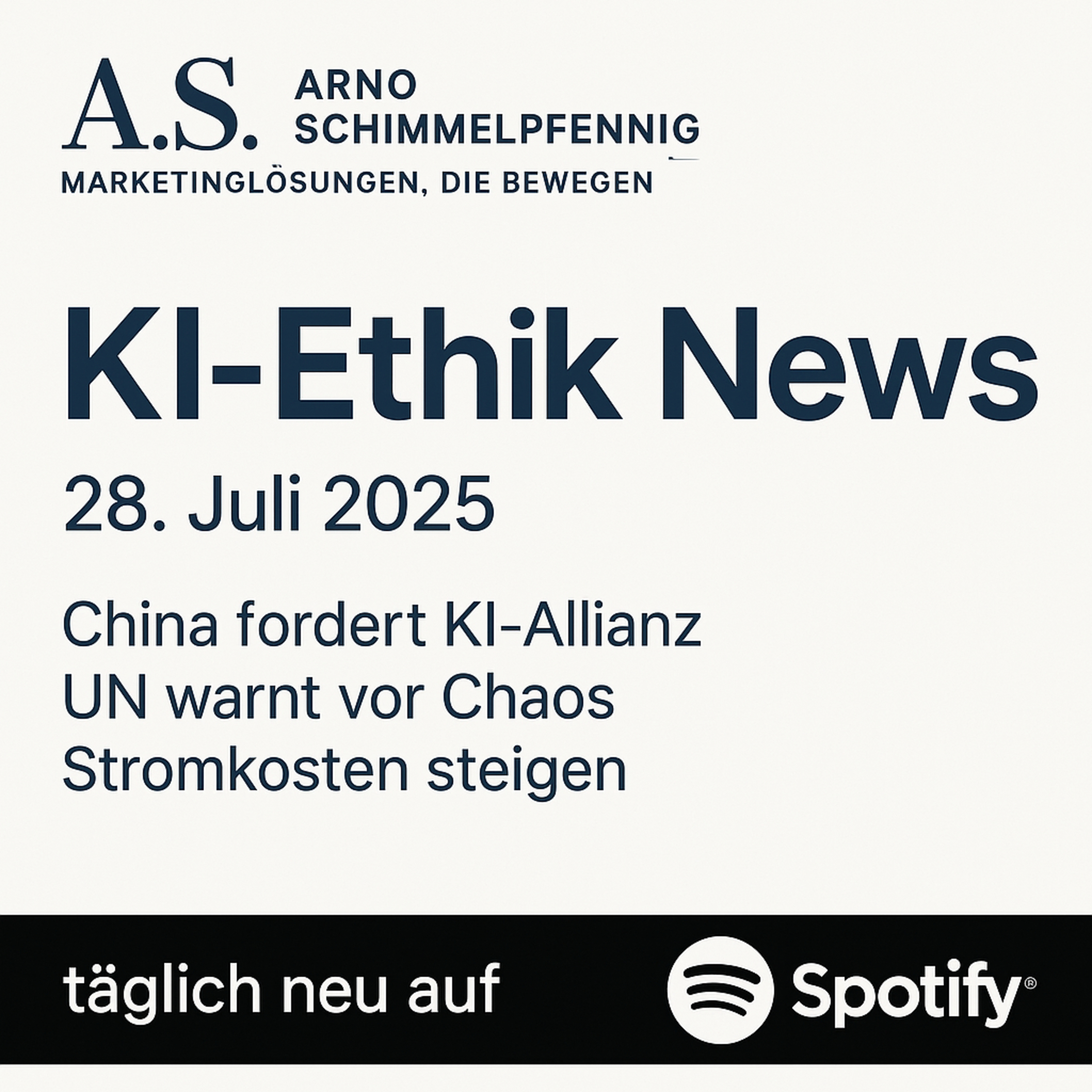 Cover der Folge: KI-Ethik News Podcast #019 - Folge vom 28. Juli 2025