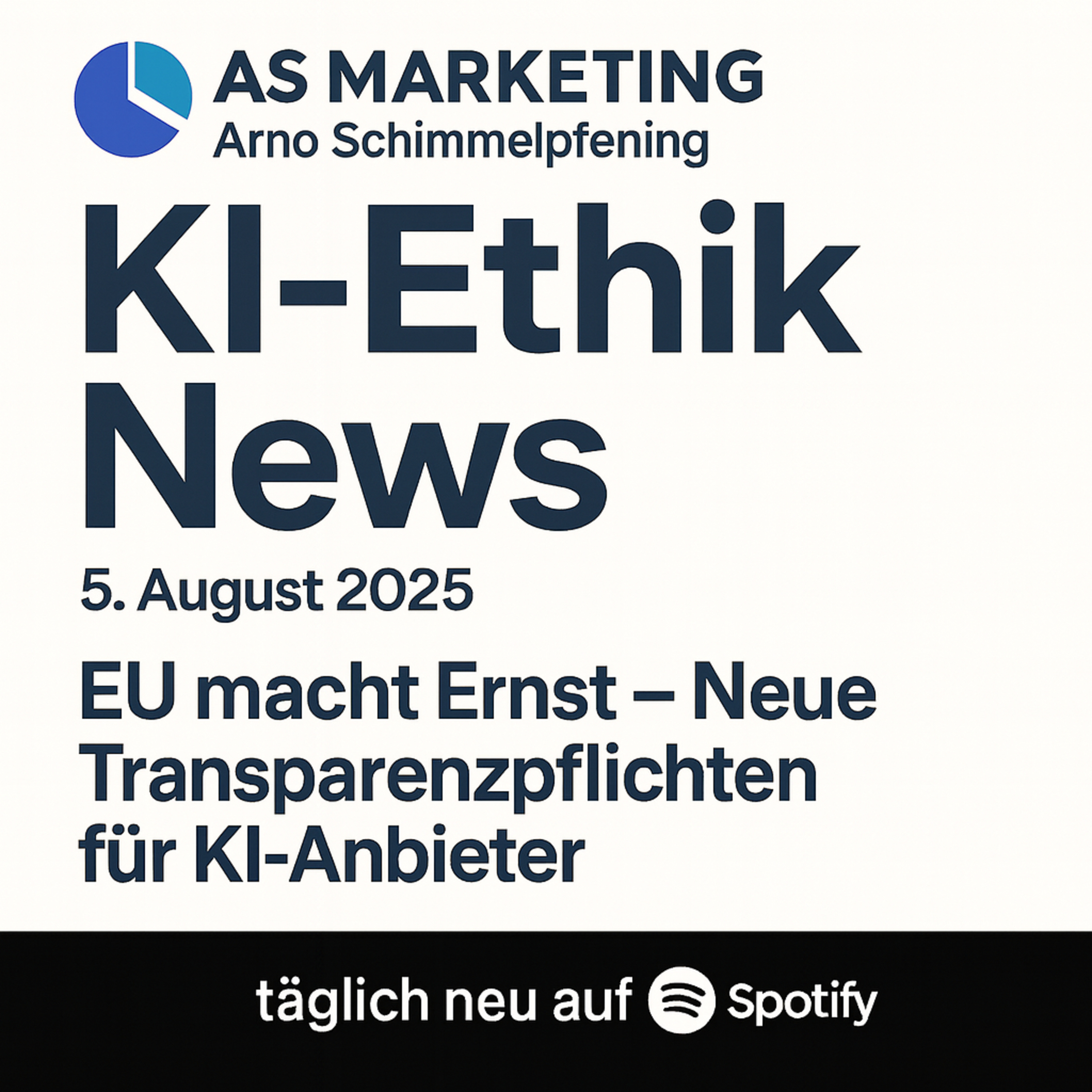 Cover der Folge: KI-Ethik News Podcast #025 - Dienstag, 5. April 2025